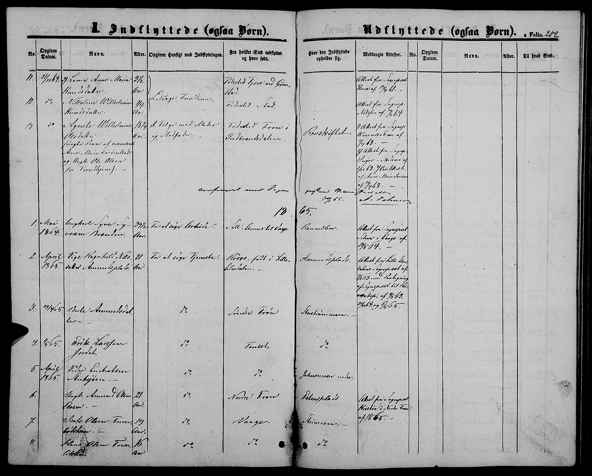 Alvdal prestekontor, SAH/PREST-060/H/Ha/Hab/L0002: Parish register (copy) no. 2, 1863-1878, p. 202