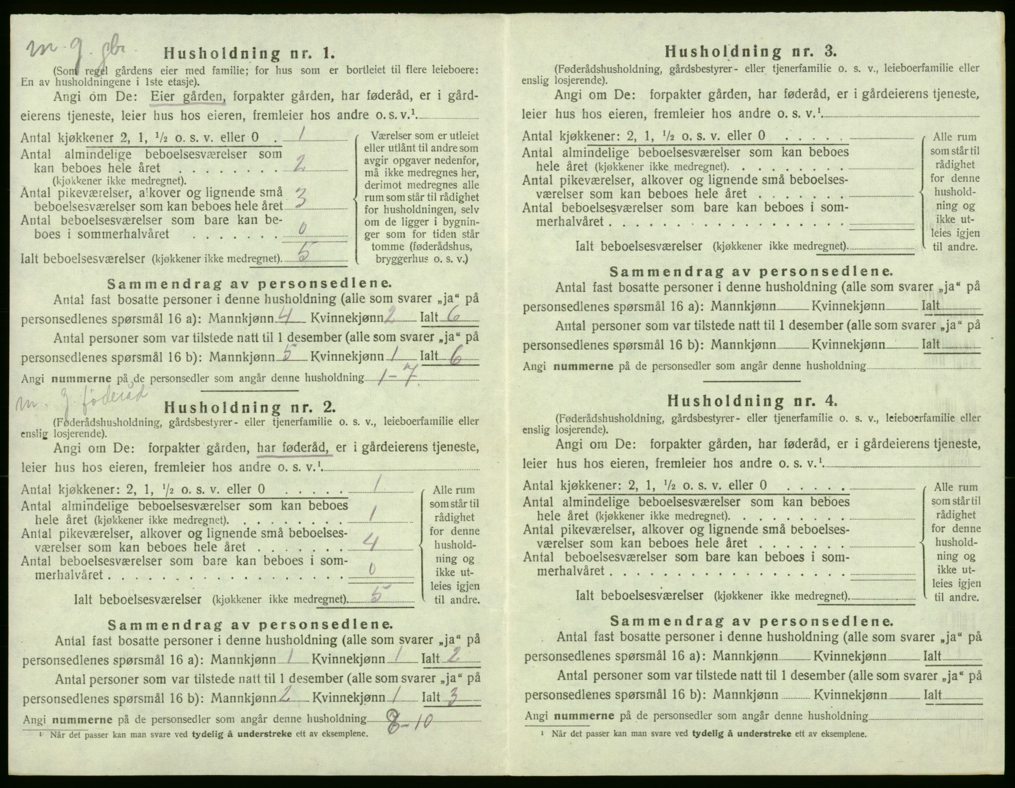 SAB, 1920 census for Stord, 1920, p. 521