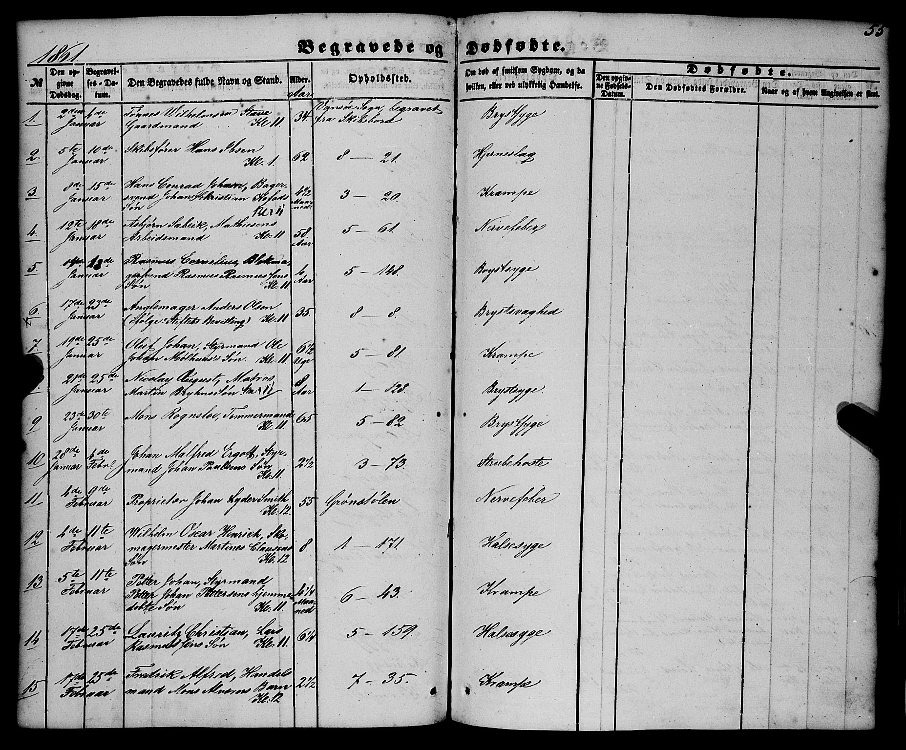 Nykirken Sokneprestembete, SAB/A-77101/H/Haa/L0042: Parish register (official) no. E 2, 1850-1868, p. 55