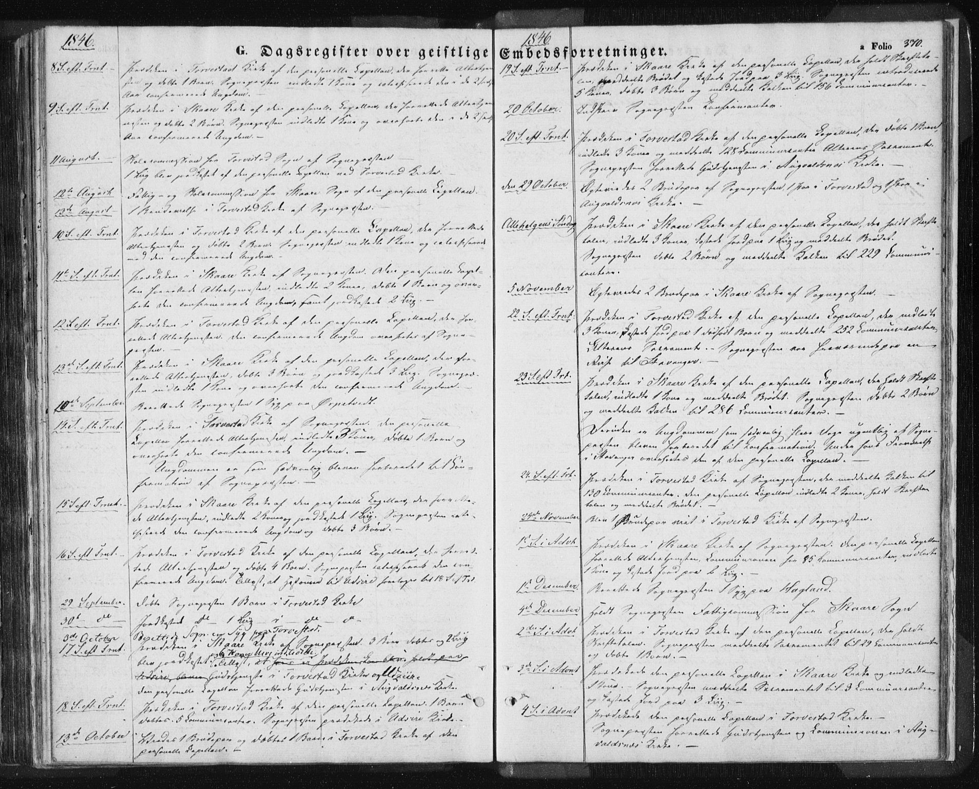 Torvastad sokneprestkontor, AV/SAST-A -101857/H/Ha/Haa/L0006: Parish register (official) no. A 6, 1836-1847, p. 370