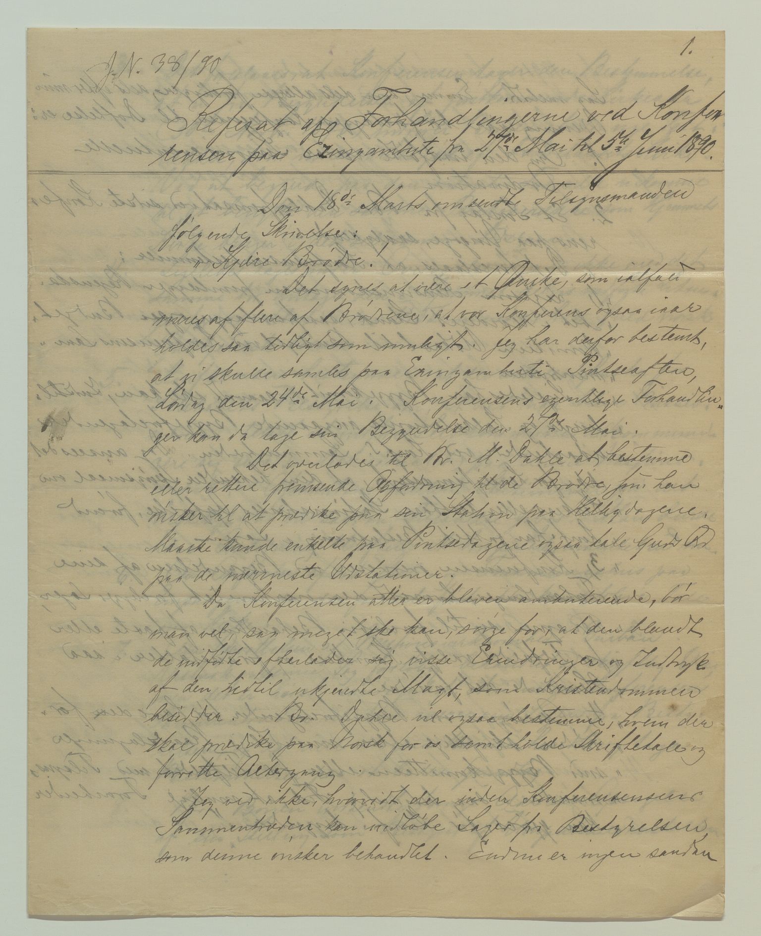 Det Norske Misjonsselskap - hovedadministrasjonen, VID/MA-A-1045/D/Da/Daa/L0038/0004: Konferansereferat og årsberetninger / Konferansereferat fra Sør-Afrika., 1890