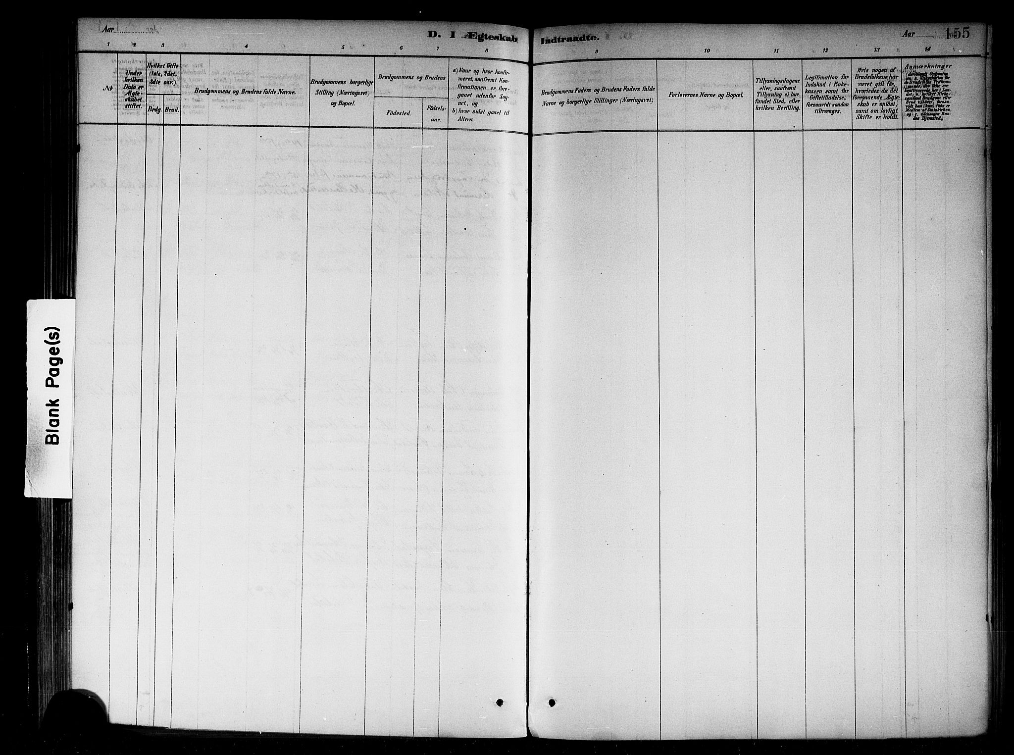 Vik sokneprestembete, SAB/A-81501: Parish register (official) no. B 1, 1878-1890, p. 155