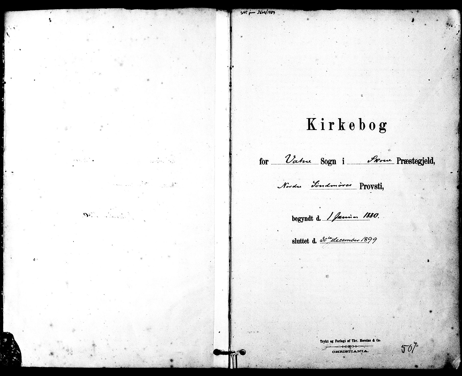 Ministerialprotokoller, klokkerbøker og fødselsregistre - Møre og Romsdal, AV/SAT-A-1454/525/L0374: Parish register (official) no. 525A04, 1880-1899