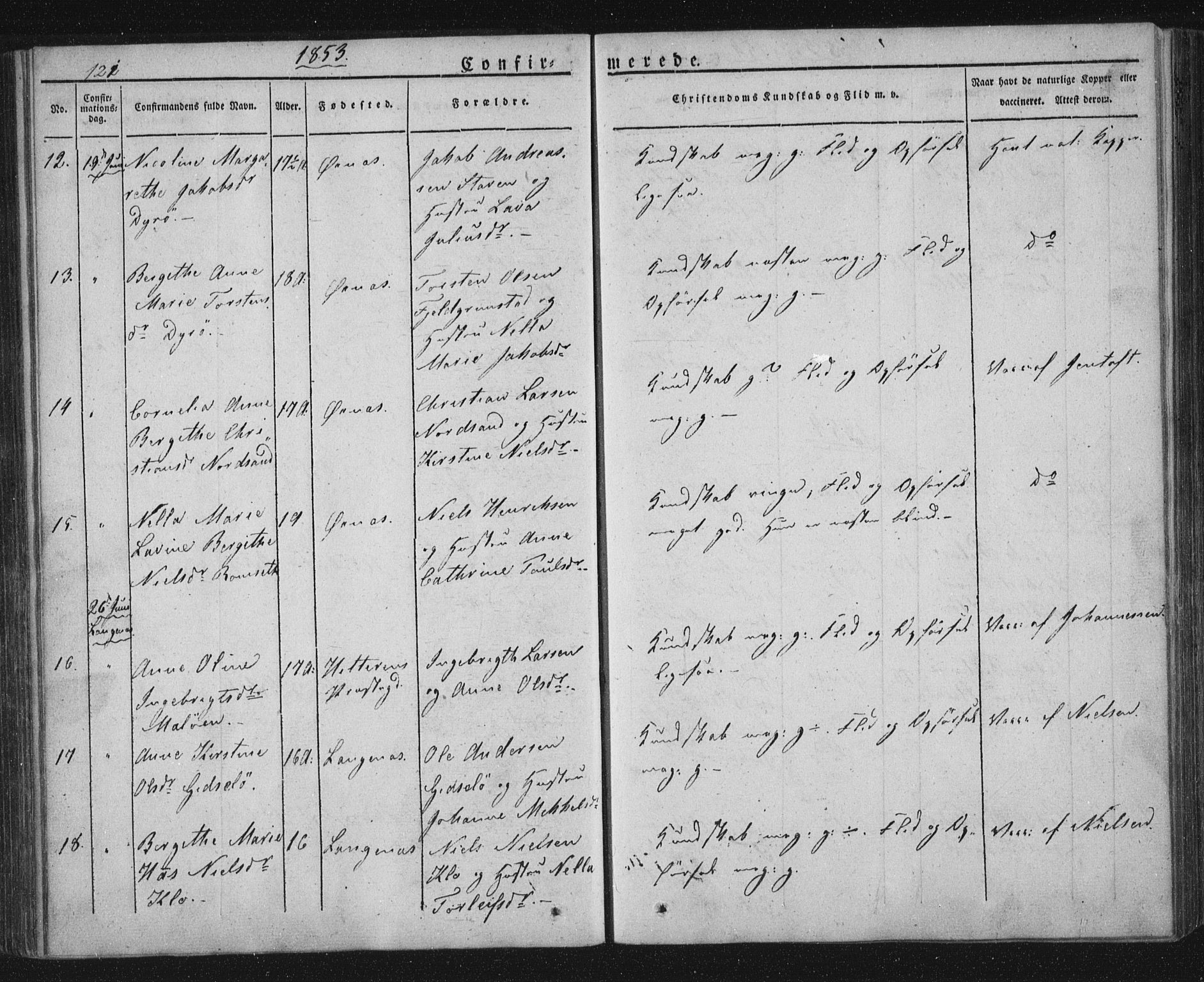 Ministerialprotokoller, klokkerbøker og fødselsregistre - Nordland, AV/SAT-A-1459/893/L1332: Parish register (official) no. 893A05, 1841-1858, p. 121