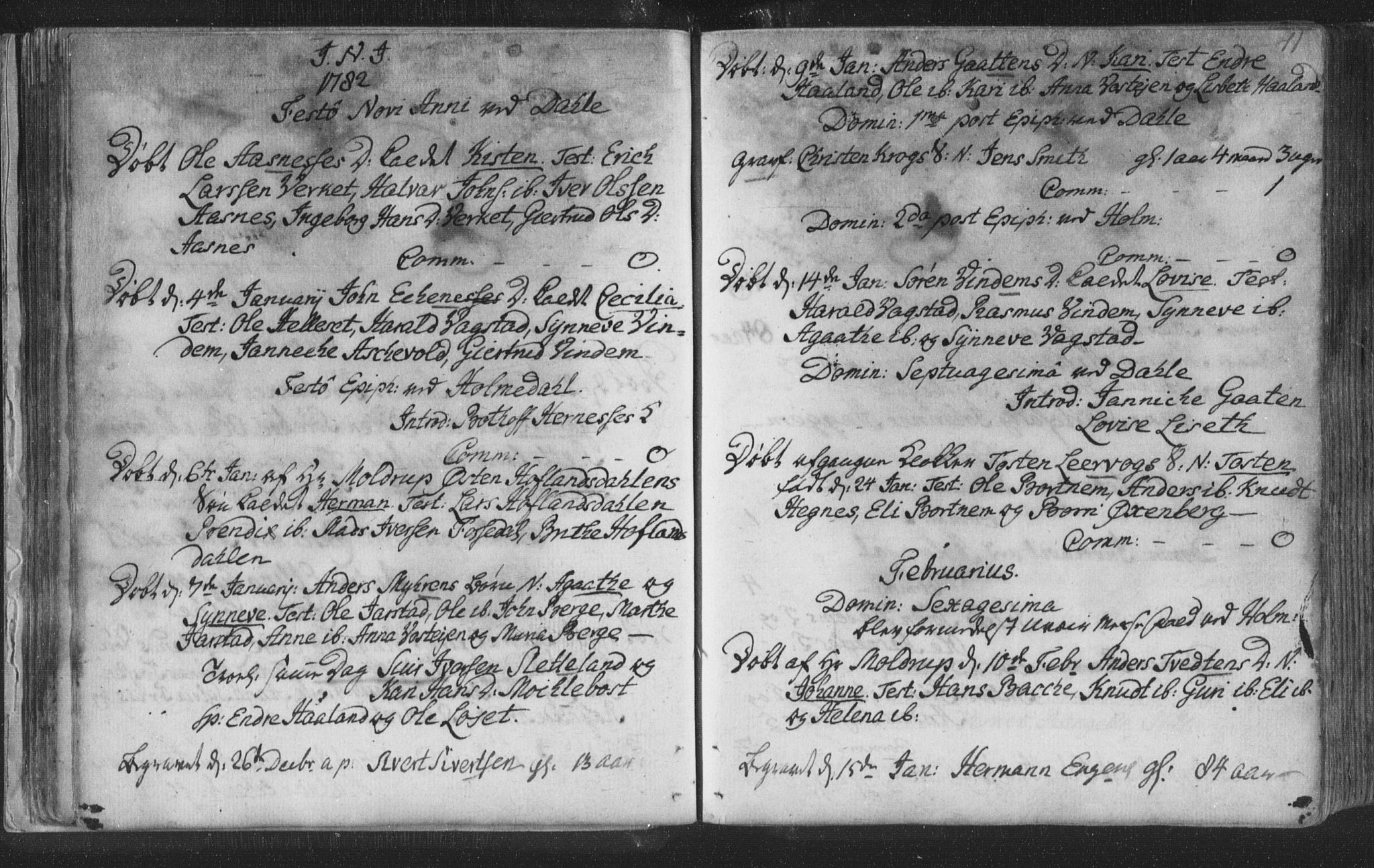 Fjaler sokneprestembete, SAB/A-79801/H/Haa/Haaa/L0002: Parish register (official) no. A 2, 1779-1798, p. 41