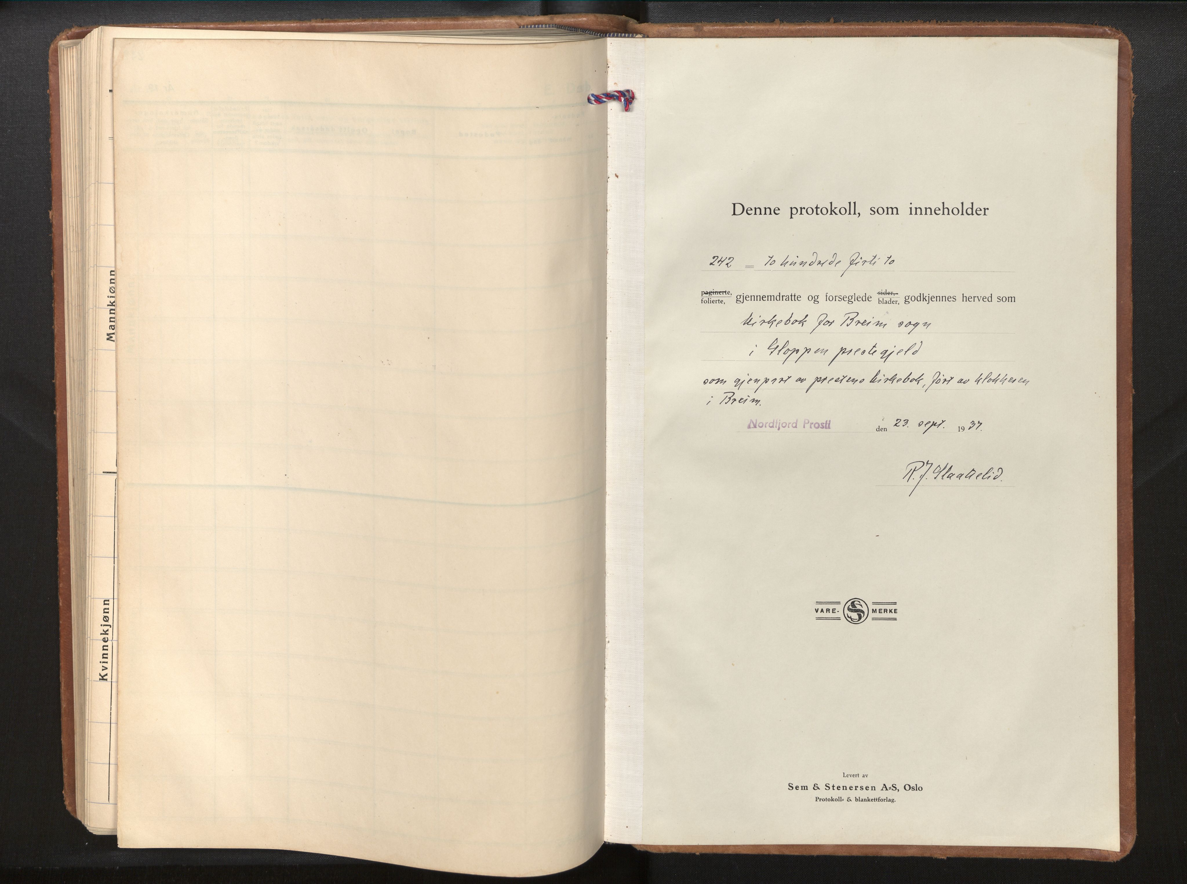 Gloppen sokneprestembete, AV/SAB-A-80101/H/Hab/Habc/L0004: Parish register (copy) no. C 4, 1938-1968