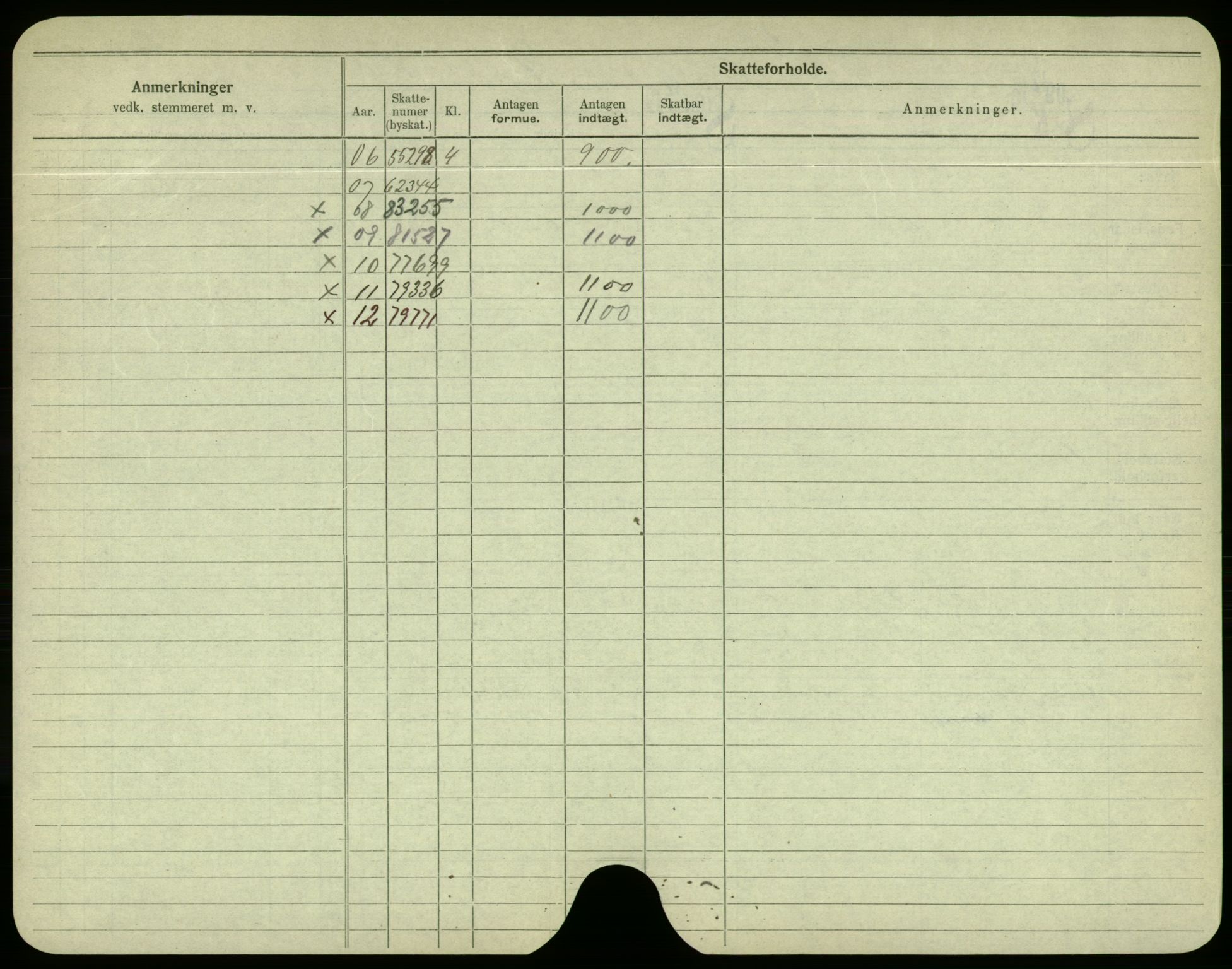 Oslo folkeregister, Registerkort, AV/SAO-A-11715/F/Fa/Fac/L0003: Menn, 1906-1914, p. 1072b