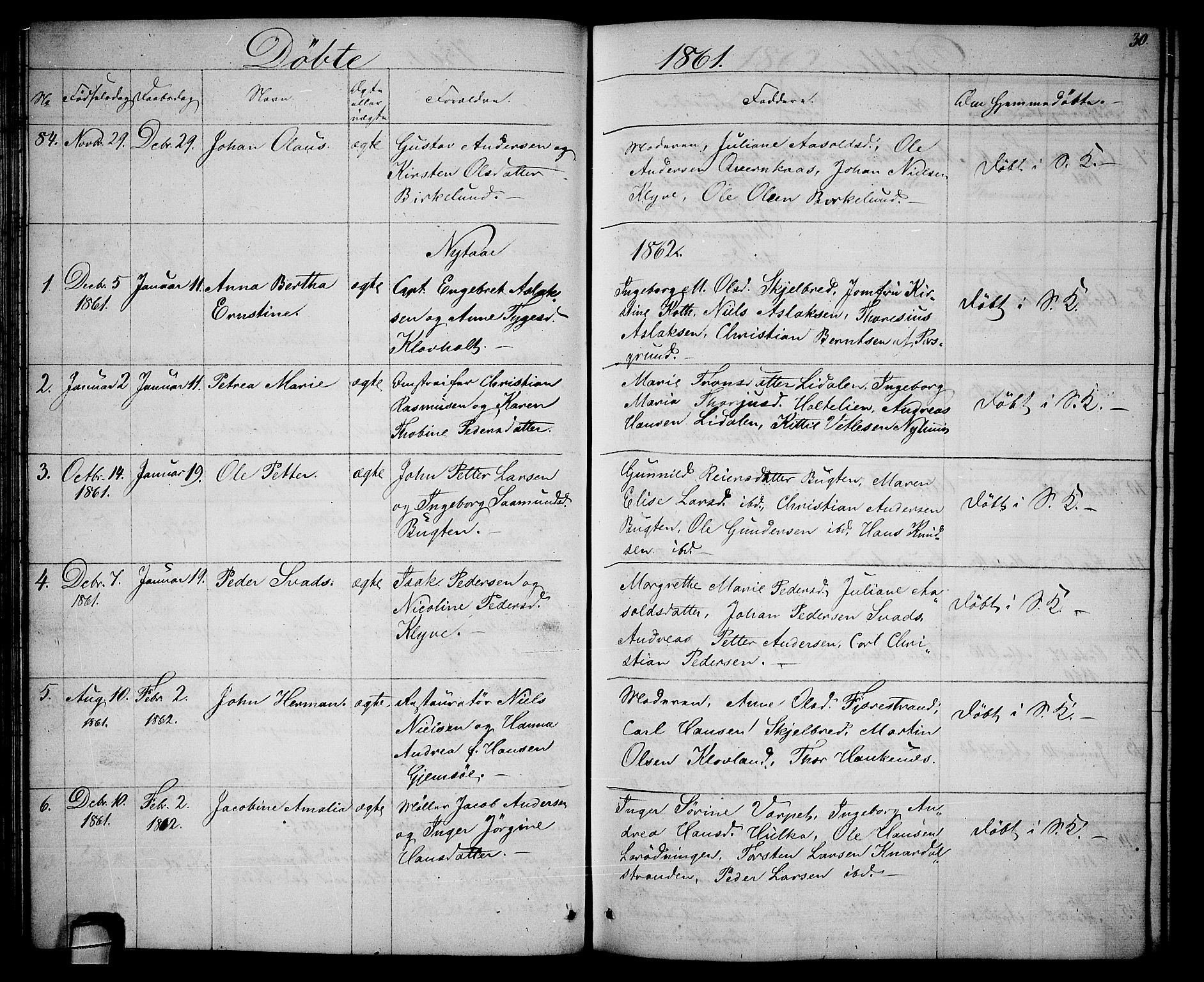 Solum kirkebøker, SAKO/A-306/G/Ga/L0004: Parish register (copy) no. I 4, 1859-1876, p. 30