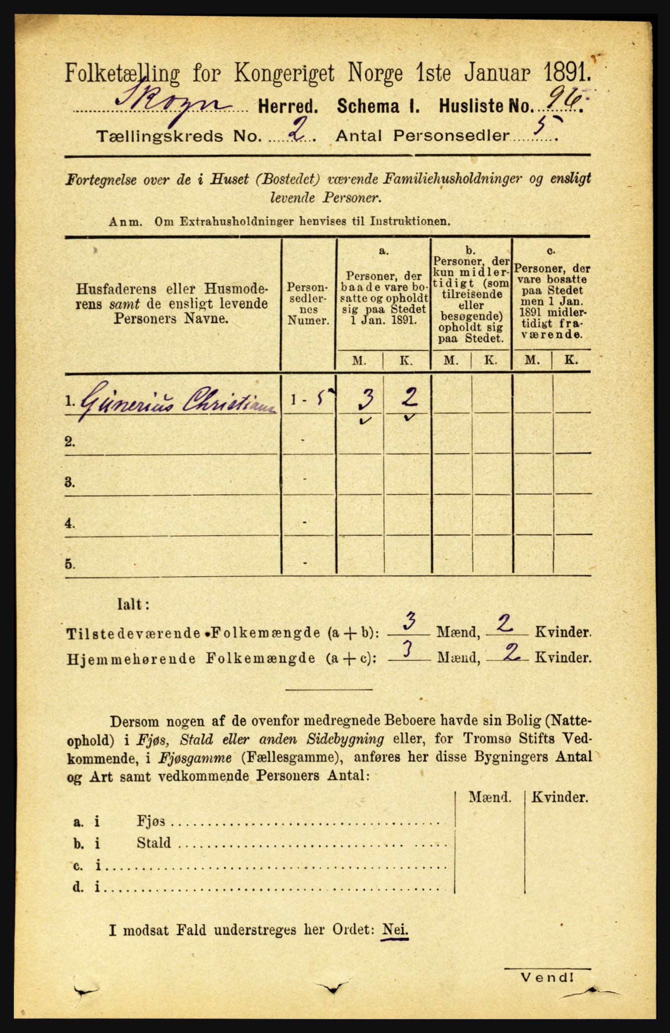 RA, 1891 census for 1719 Skogn, 1891, p. 962