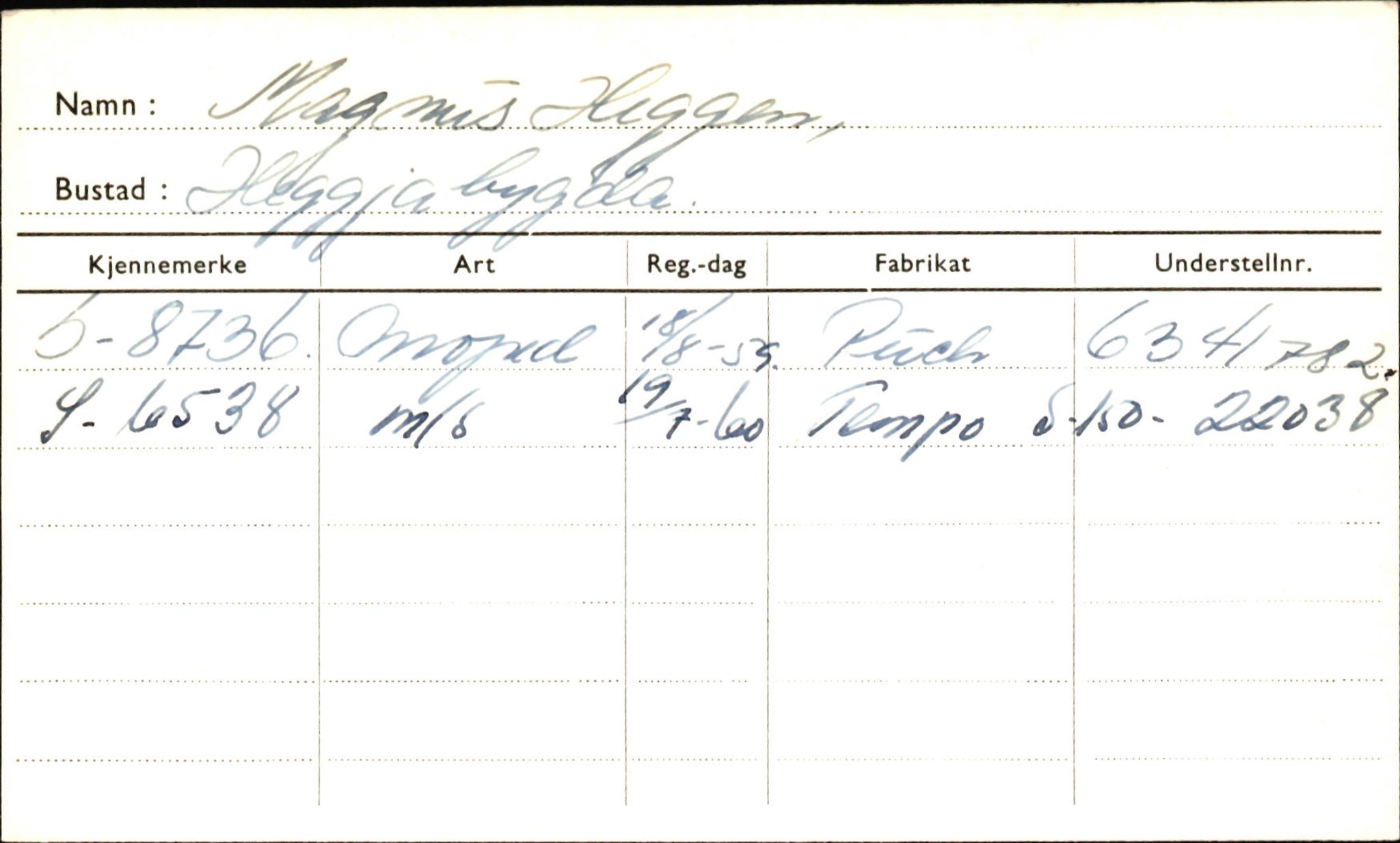 Statens vegvesen, Sogn og Fjordane vegkontor, AV/SAB-A-5301/4/F/L0001A: Eigarregister Fjordane til 1.6.1961, 1930-1961, p. 284