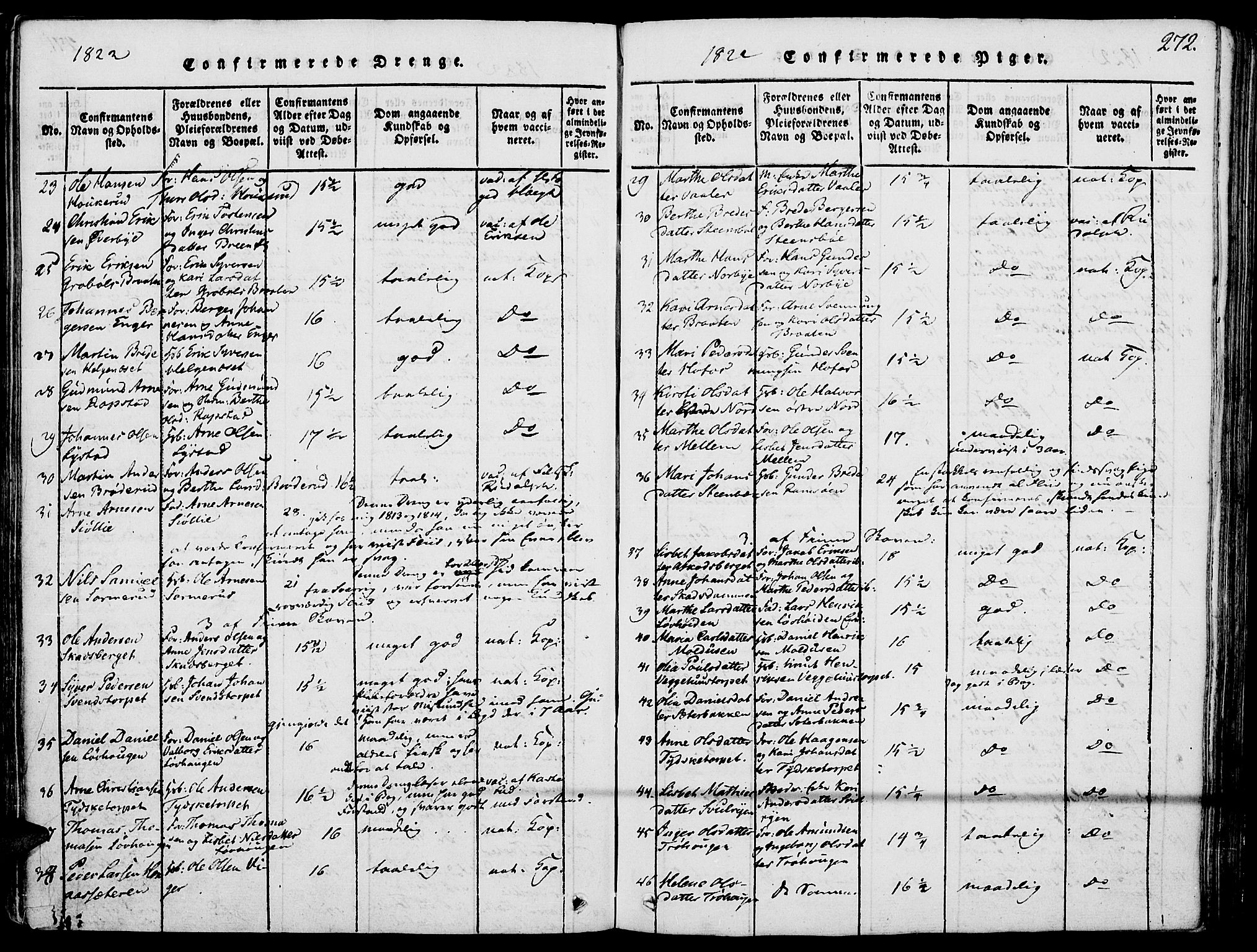 Grue prestekontor, AV/SAH-PREST-036/H/Ha/Haa/L0006: Parish register (official) no. 6, 1814-1830, p. 272