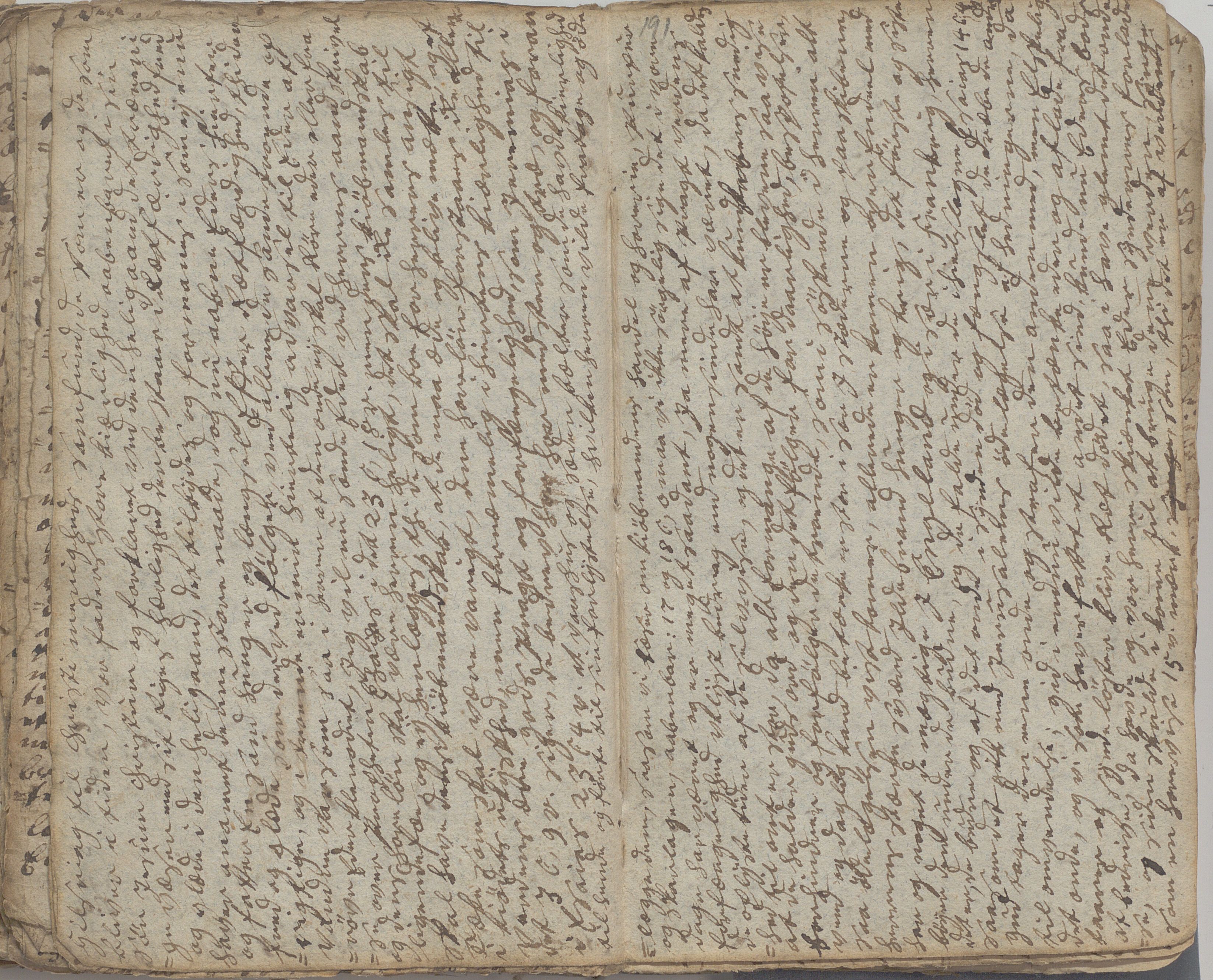 Heggtveitsamlingen, TMF/A-1007/H/L0046/0007: Brev, kopibøker, prekener, manus etc.  / "Fossem" - Kopibok. Sanger og brev, 1800-1802, p. 191