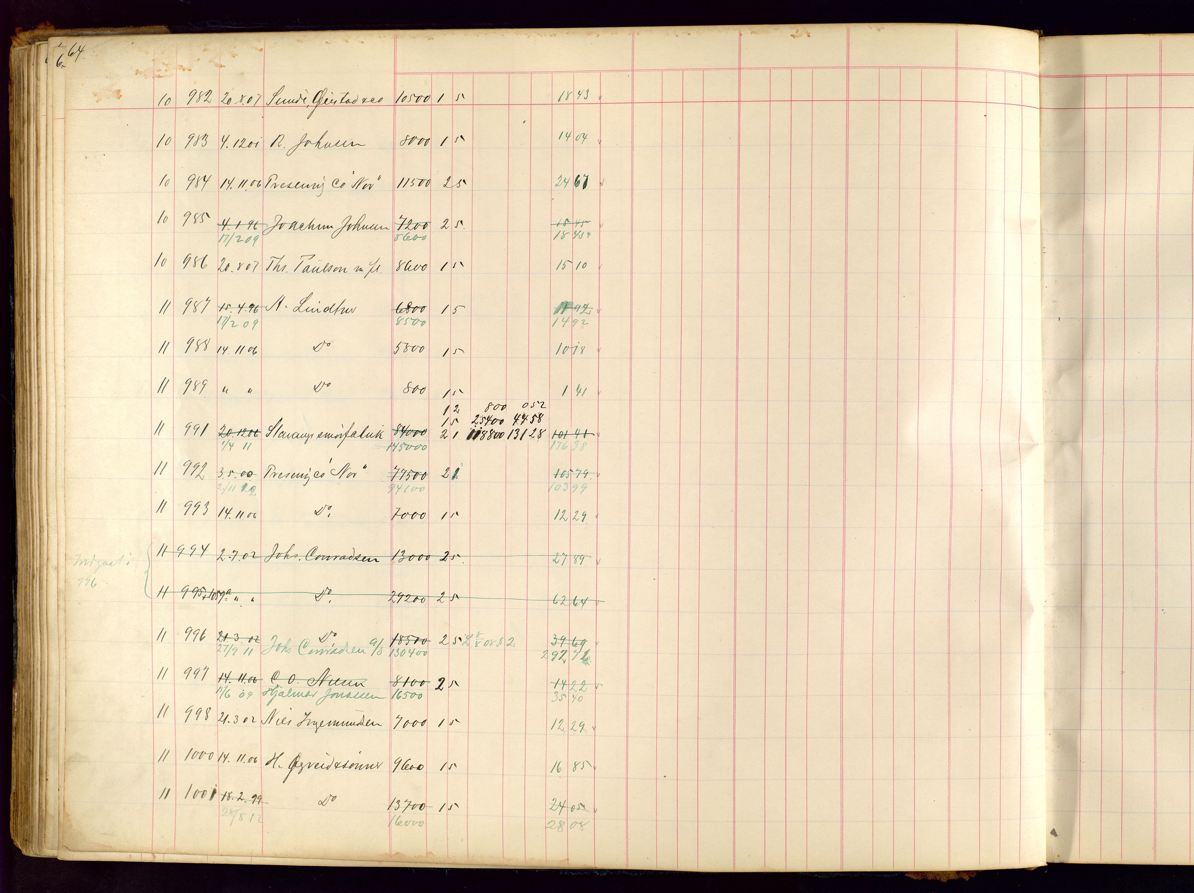 Norges Brannkasse Stavanger, SAST/A-102143/F/Fc/L0001: Brannkontingentprotokoll, 1903-1912, p. 64