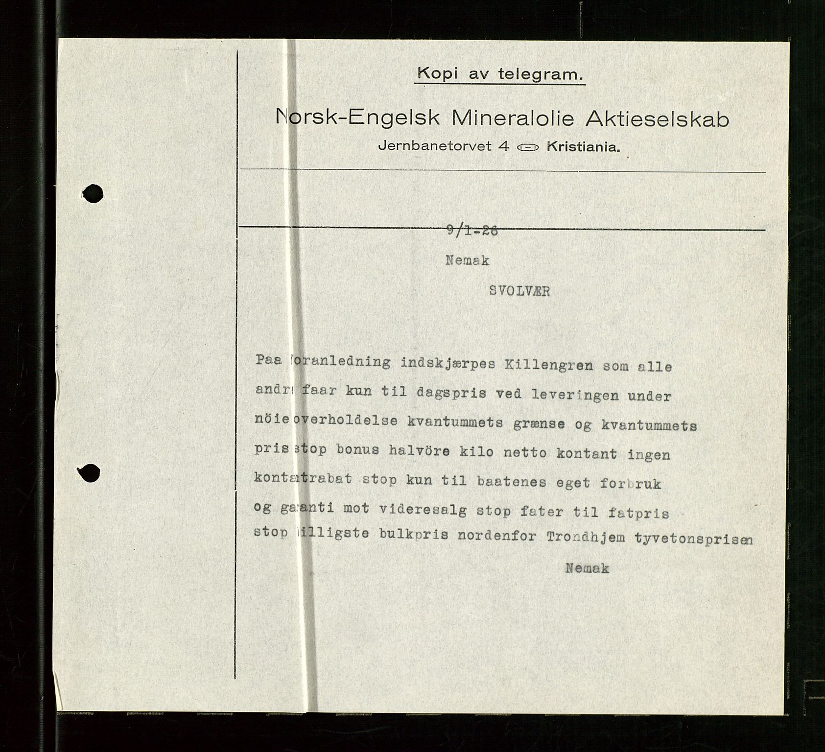 Pa 1521 - A/S Norske Shell, AV/SAST-A-101915/E/Ea/Eaa/L0024: Sjefskorrespondanse, 1926, p. 892