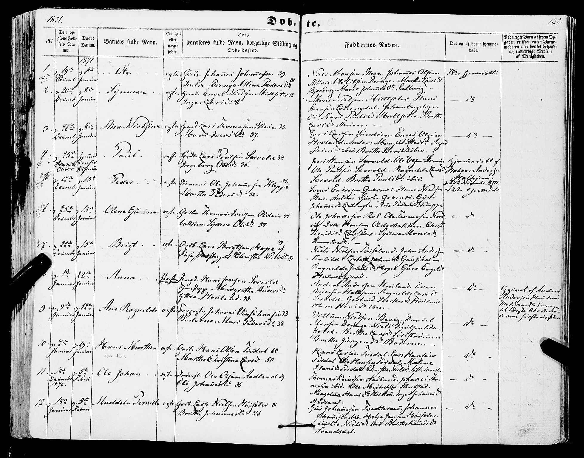 Os sokneprestembete, SAB/A-99929: Parish register (official) no. A 17, 1860-1873, p. 102