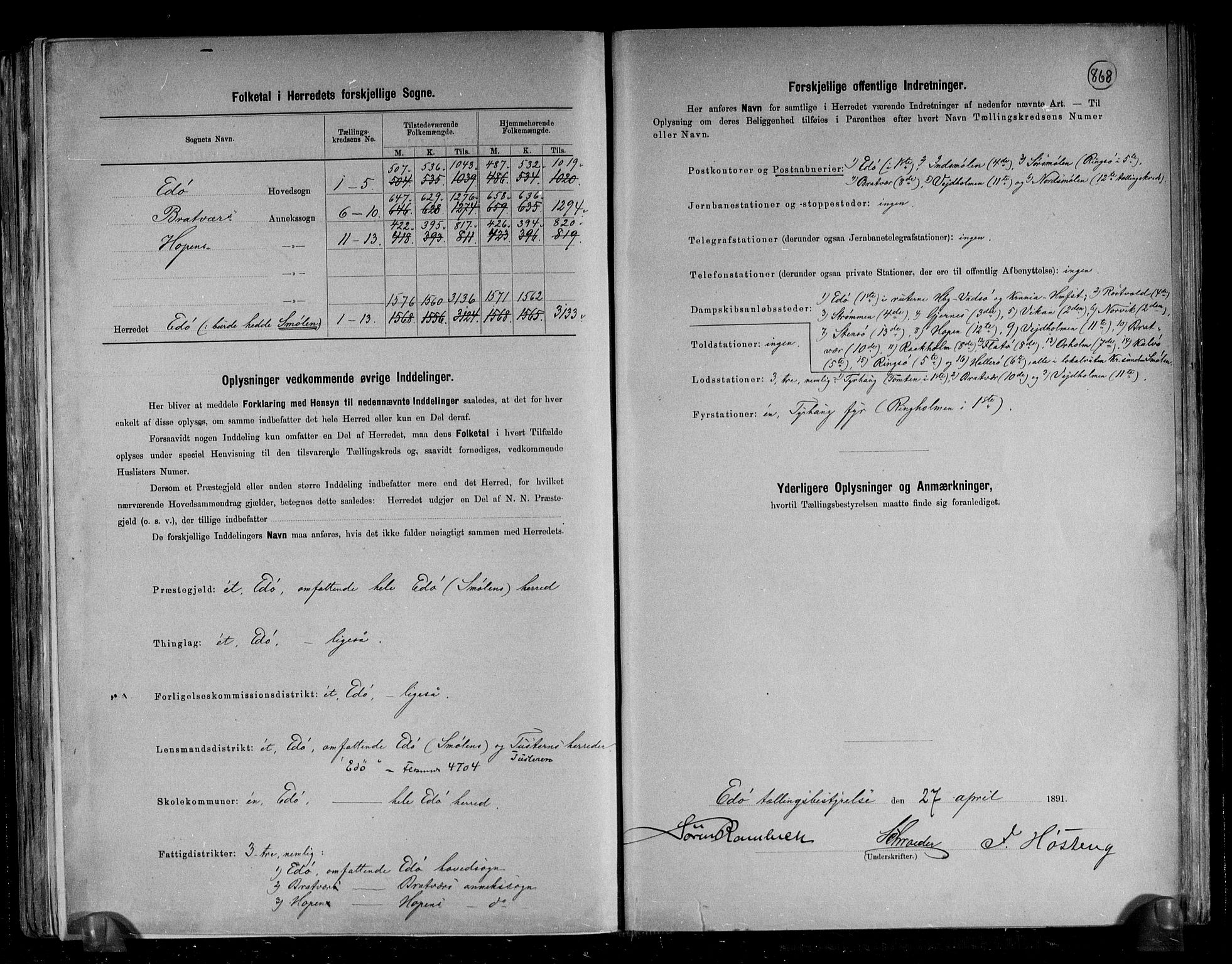 RA, 1891 census for 1573 Edøy, 1891, p. 3