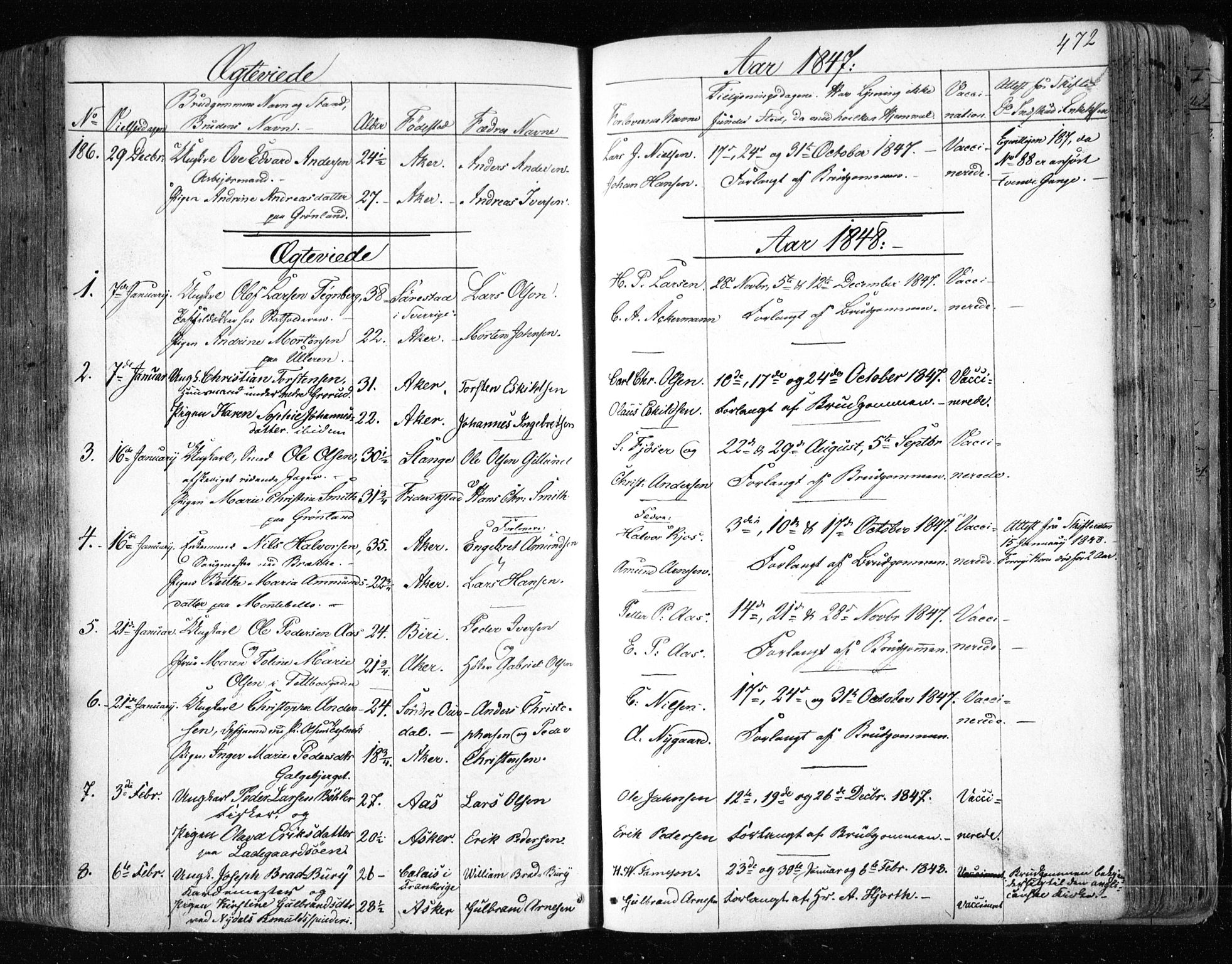 Aker prestekontor kirkebøker, AV/SAO-A-10861/F/L0019: Parish register (official) no. 19, 1842-1852, p. 472