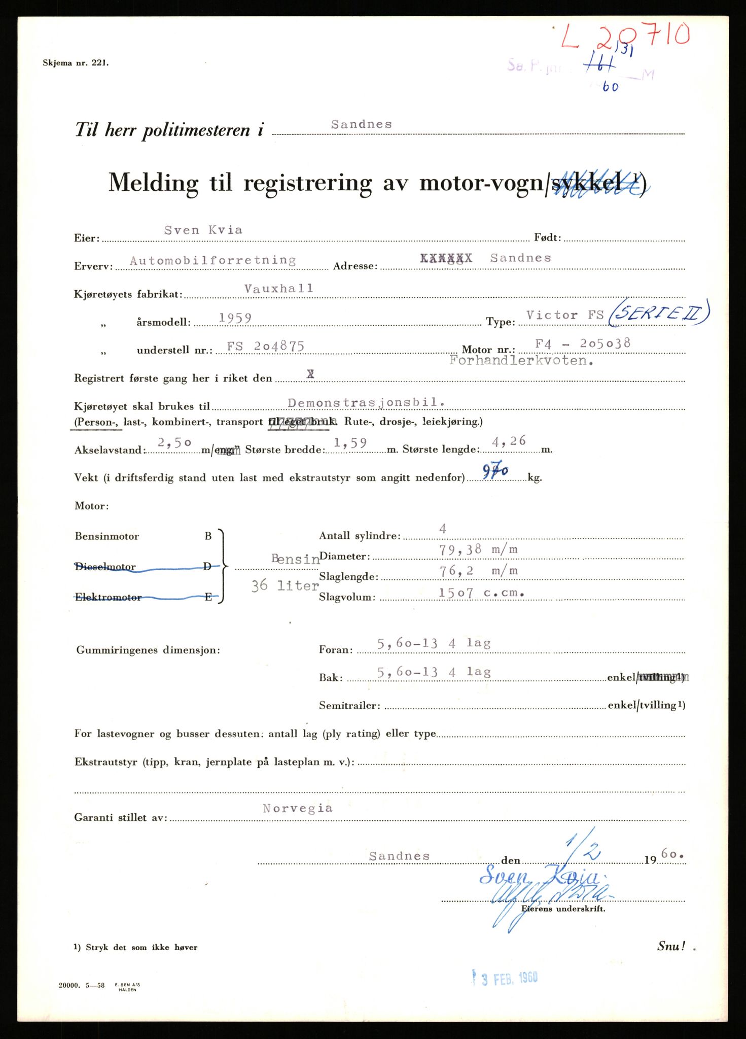 Stavanger trafikkstasjon, AV/SAST-A-101942/0/F/L0037: L-20500 - L-21499, 1930-1971, p. 751