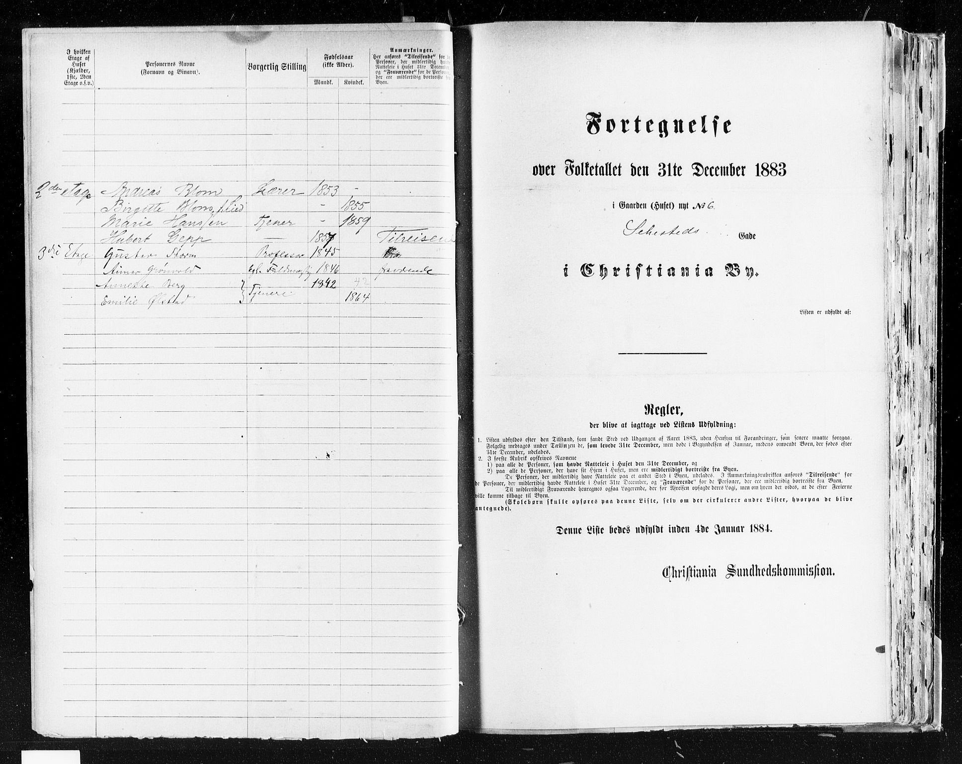 OBA, Municipal Census 1883 for Kristiania, 1883, p. 3862