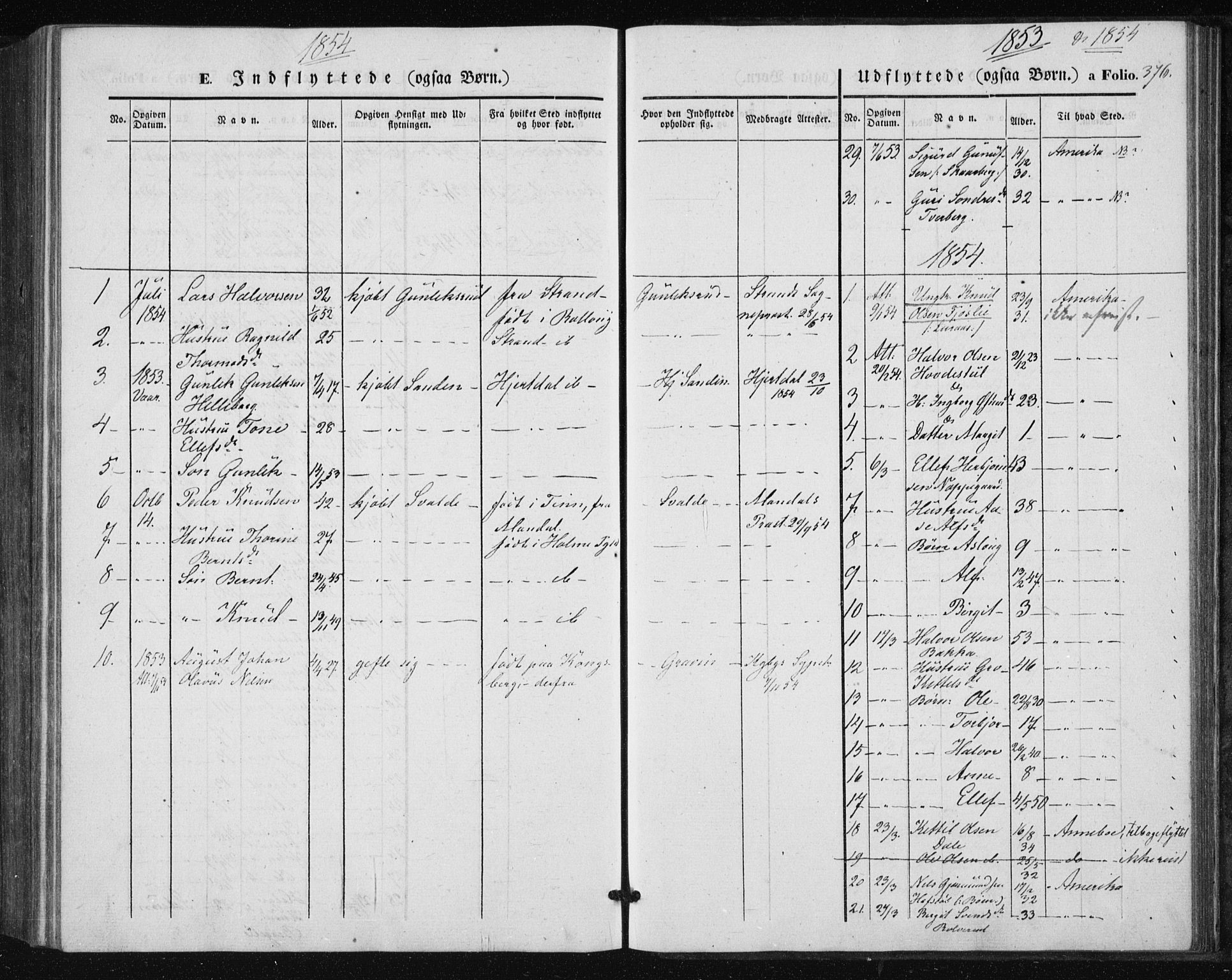 Tinn kirkebøker, SAKO/A-308/F/Fa/L0005: Parish register (official) no. I 5, 1844-1856, p. 376