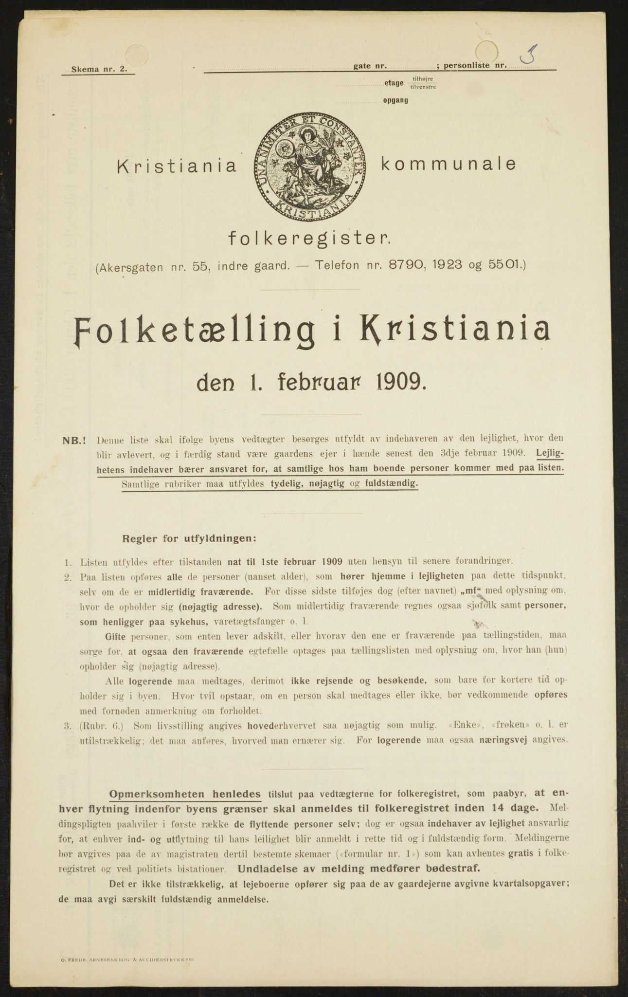 OBA, Municipal Census 1909 for Kristiania, 1909, p. 26479