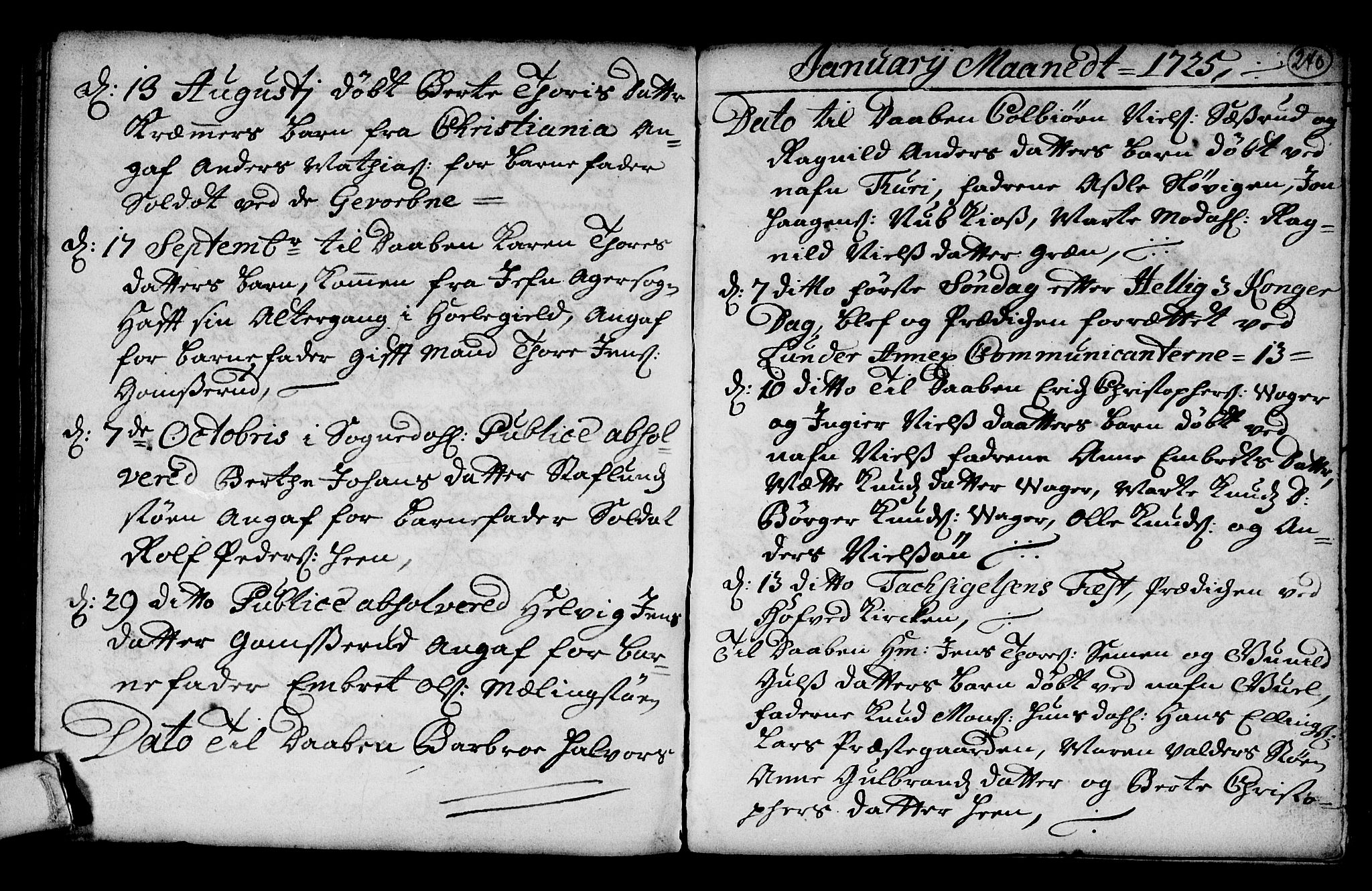 Norderhov kirkebøker, AV/SAKO-A-237/G/Ga/L0001: Parish register (copy) no. I 1, 1717-1725, p. 240