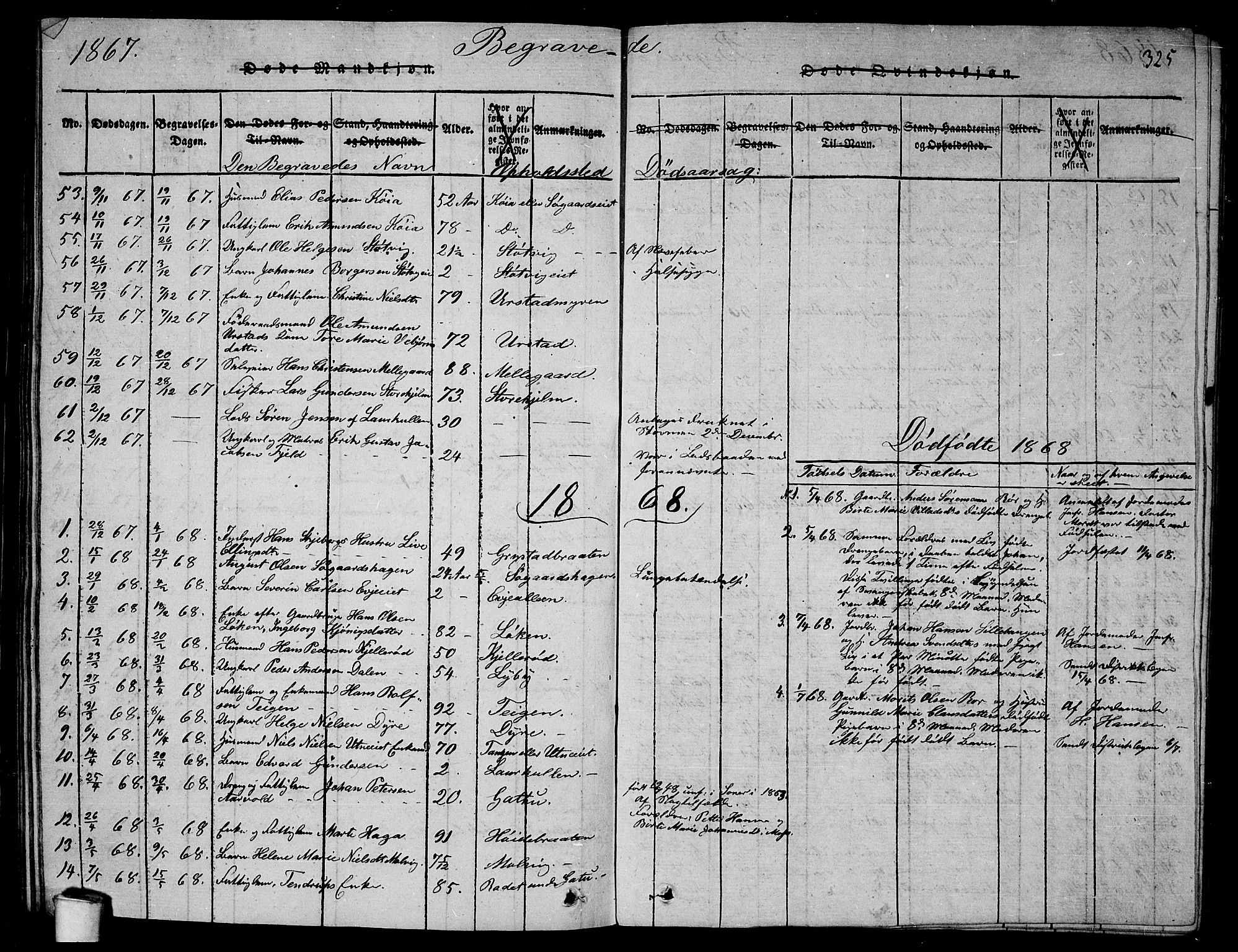 Rygge prestekontor Kirkebøker, SAO/A-10084b/G/Ga/L0001: Parish register (copy) no. 1, 1814-1871, p. 324-325