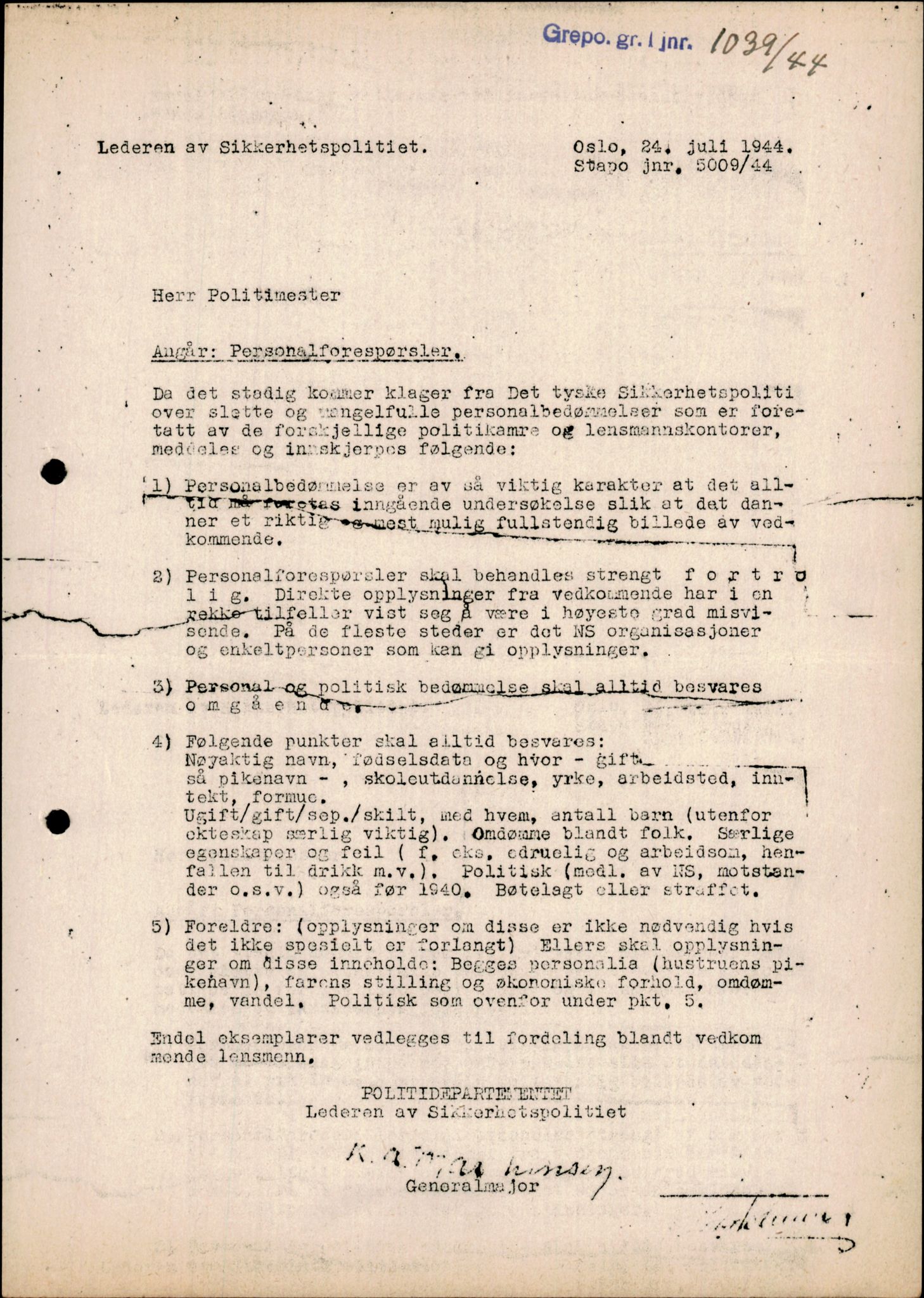 Forsvarets Overkommando. 2 kontor. Arkiv 11.4. Spredte tyske arkivsaker, AV/RA-RAFA-7031/D/Dar/Darc/L0006: BdSN, 1942-1945, p. 394