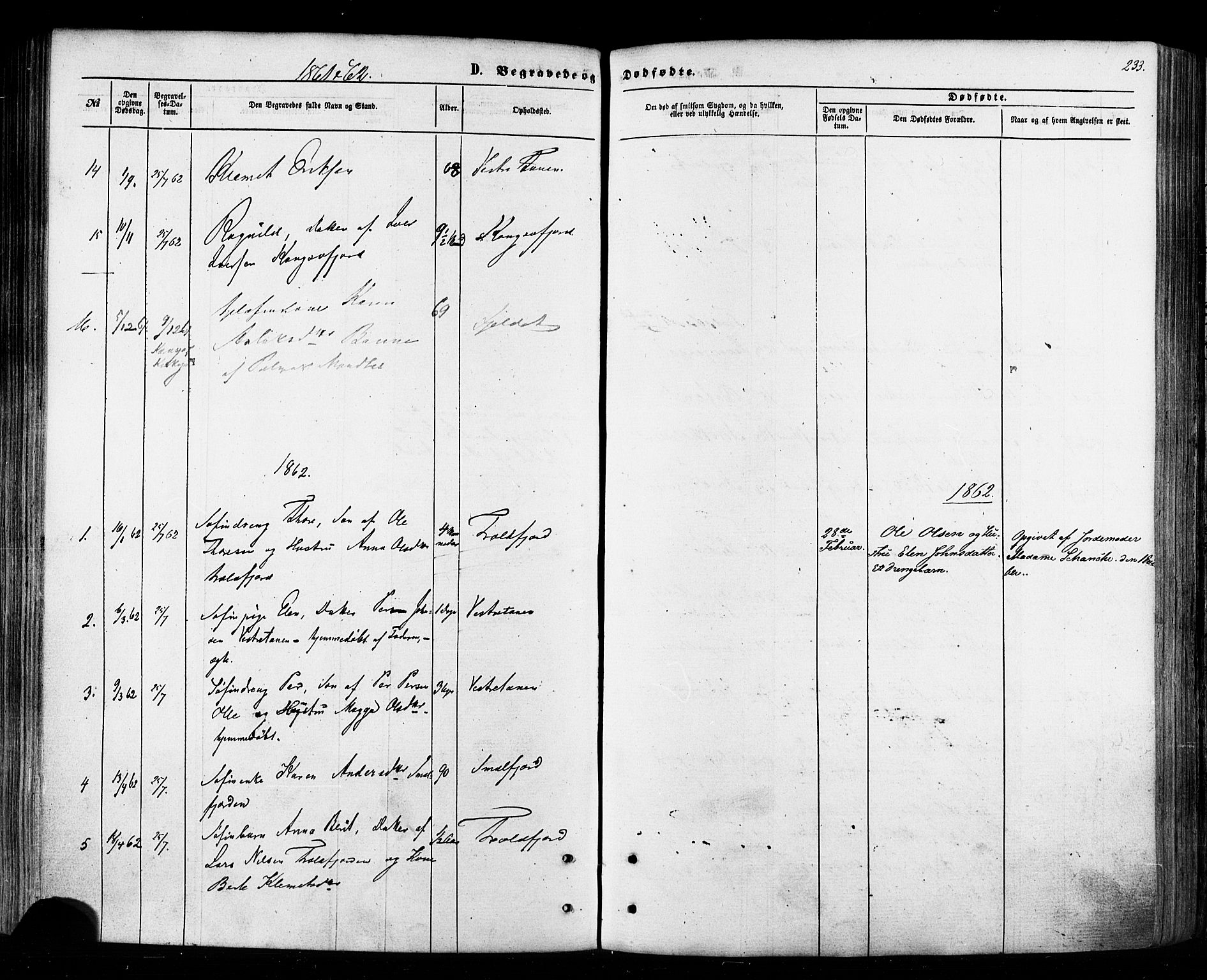 Tana sokneprestkontor, SATØ/S-1334/H/Ha/L0002kirke: Parish register (official) no. 2 /1, 1861-1877, p. 233