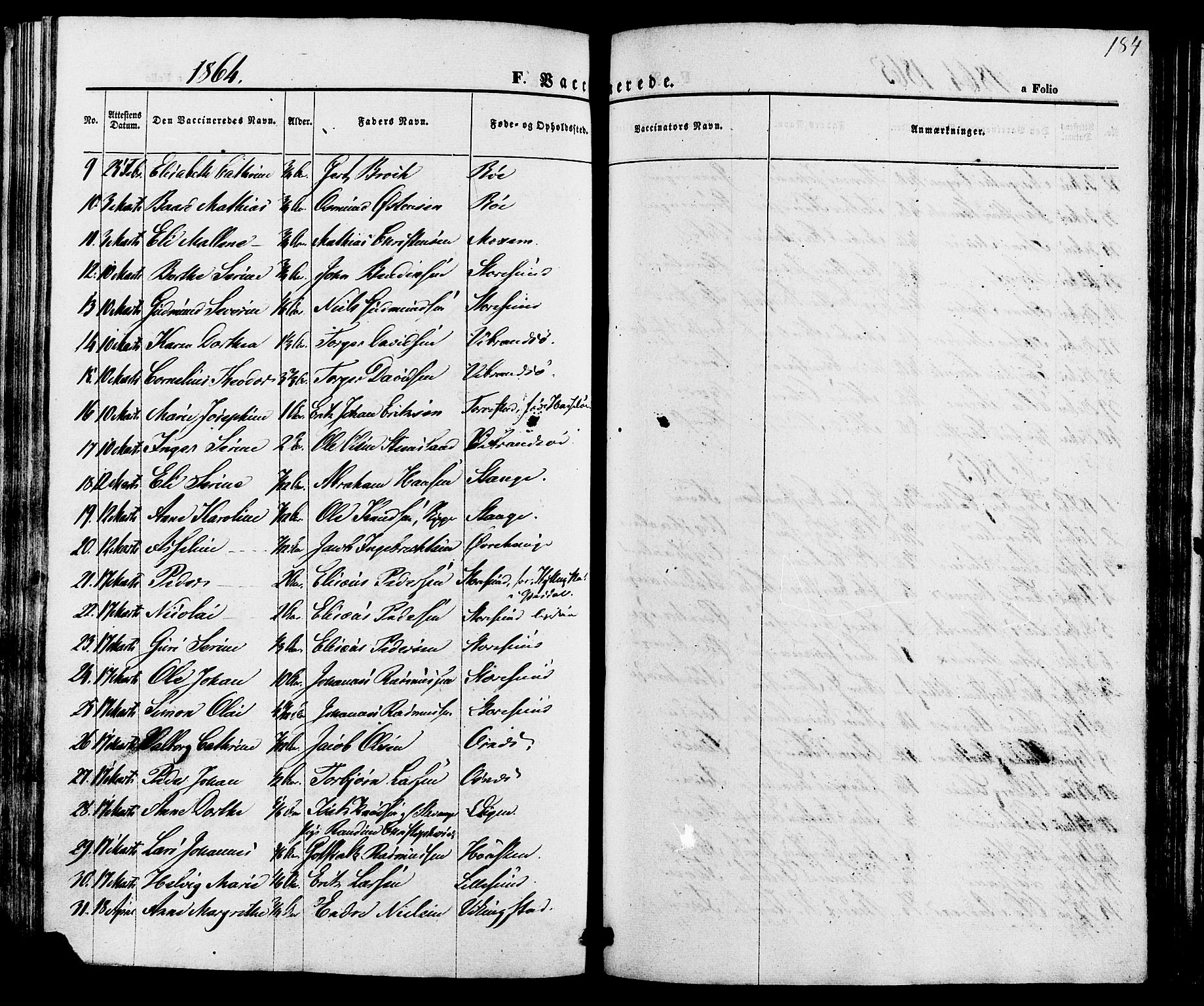 Torvastad sokneprestkontor, AV/SAST-A -101857/H/Ha/Haa/L0010: Parish register (official) no. A 10, 1857-1878, p. 184