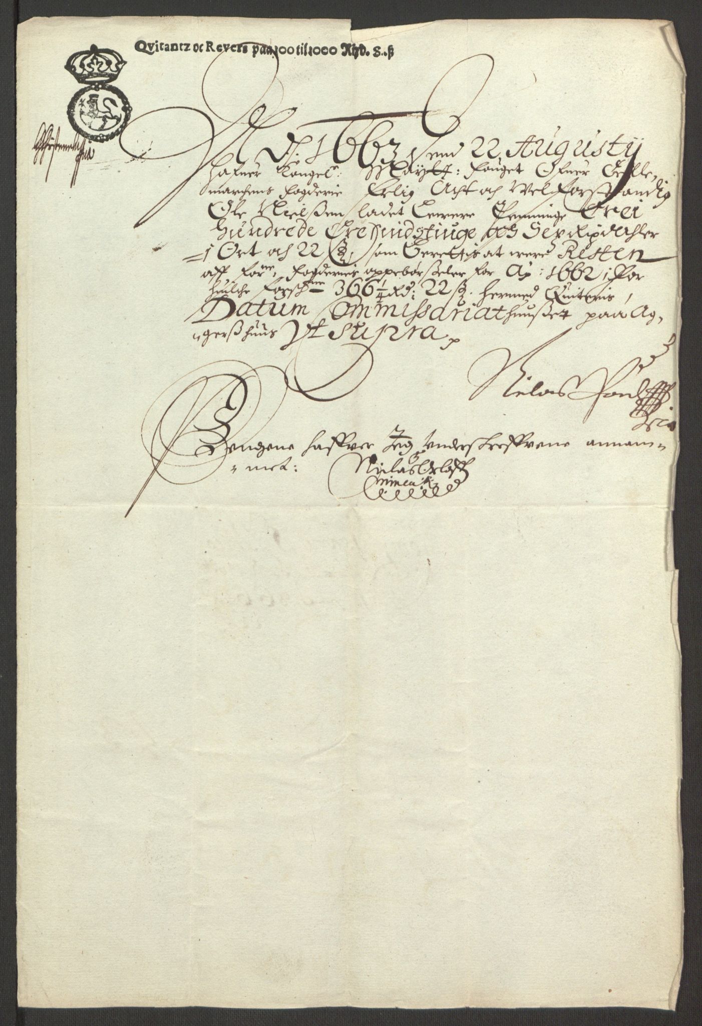 Rentekammeret inntil 1814, Reviderte regnskaper, Fogderegnskap, AV/RA-EA-4092/R35/L2054: Fogderegnskap Øvre og Nedre Telemark, 1662-1663, p. 246