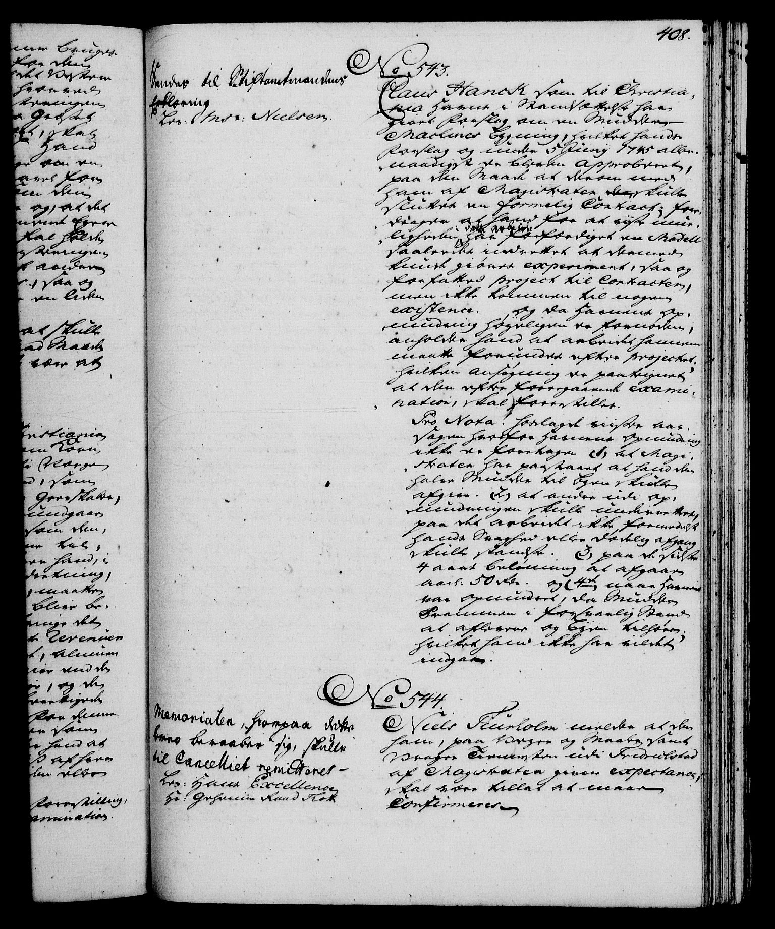 Rentekammeret, Kammerkanselliet, RA/EA-3111/G/Gh/Gha/L0029: Norsk ekstraktmemorialprotokoll (merket RK 53.74), 1748-1749, p. 408
