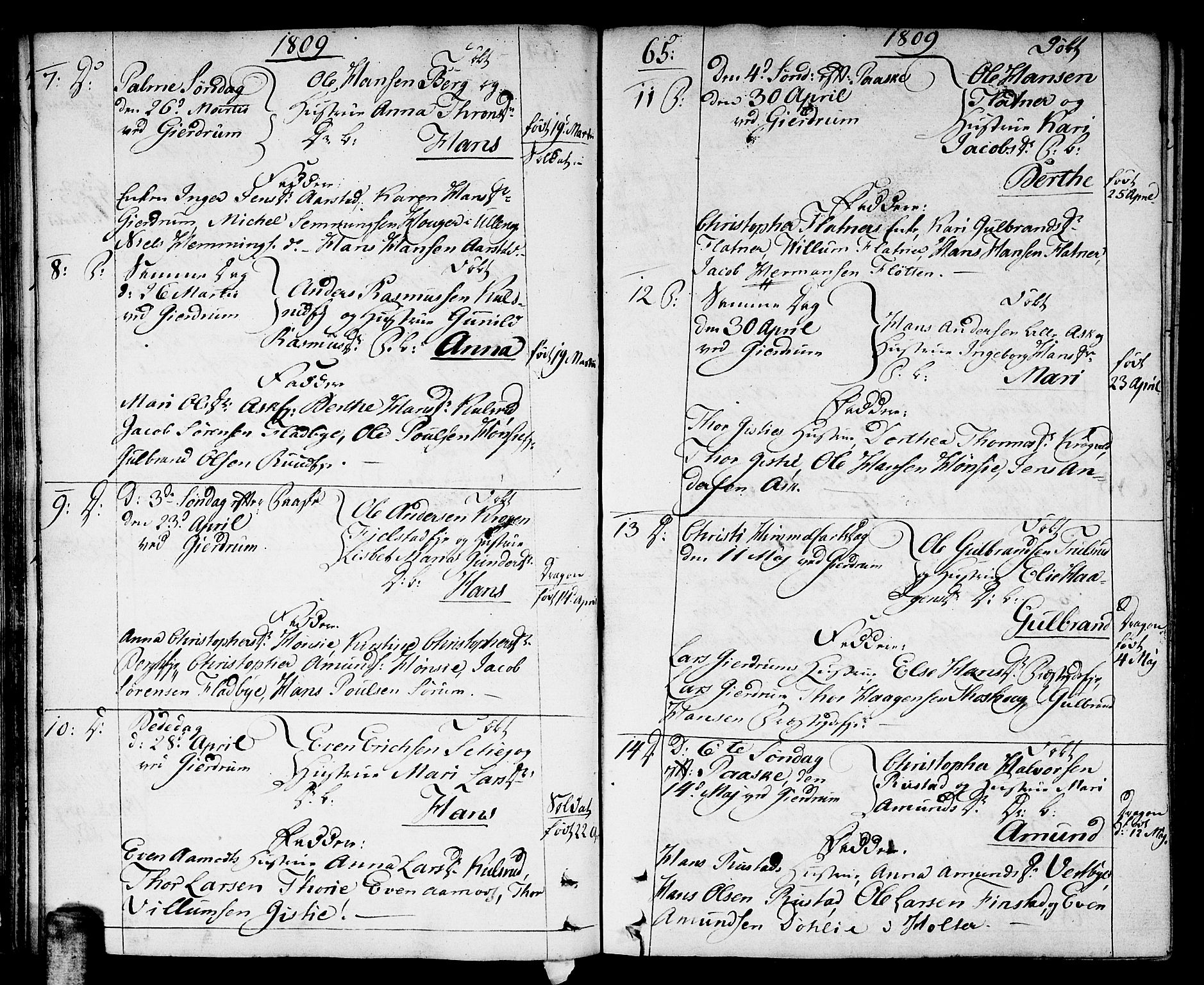 Gjerdrum prestekontor Kirkebøker, SAO/A-10412b/F/Fa/L0003: Parish register (official) no. I 3, 1798-1815, p. 65