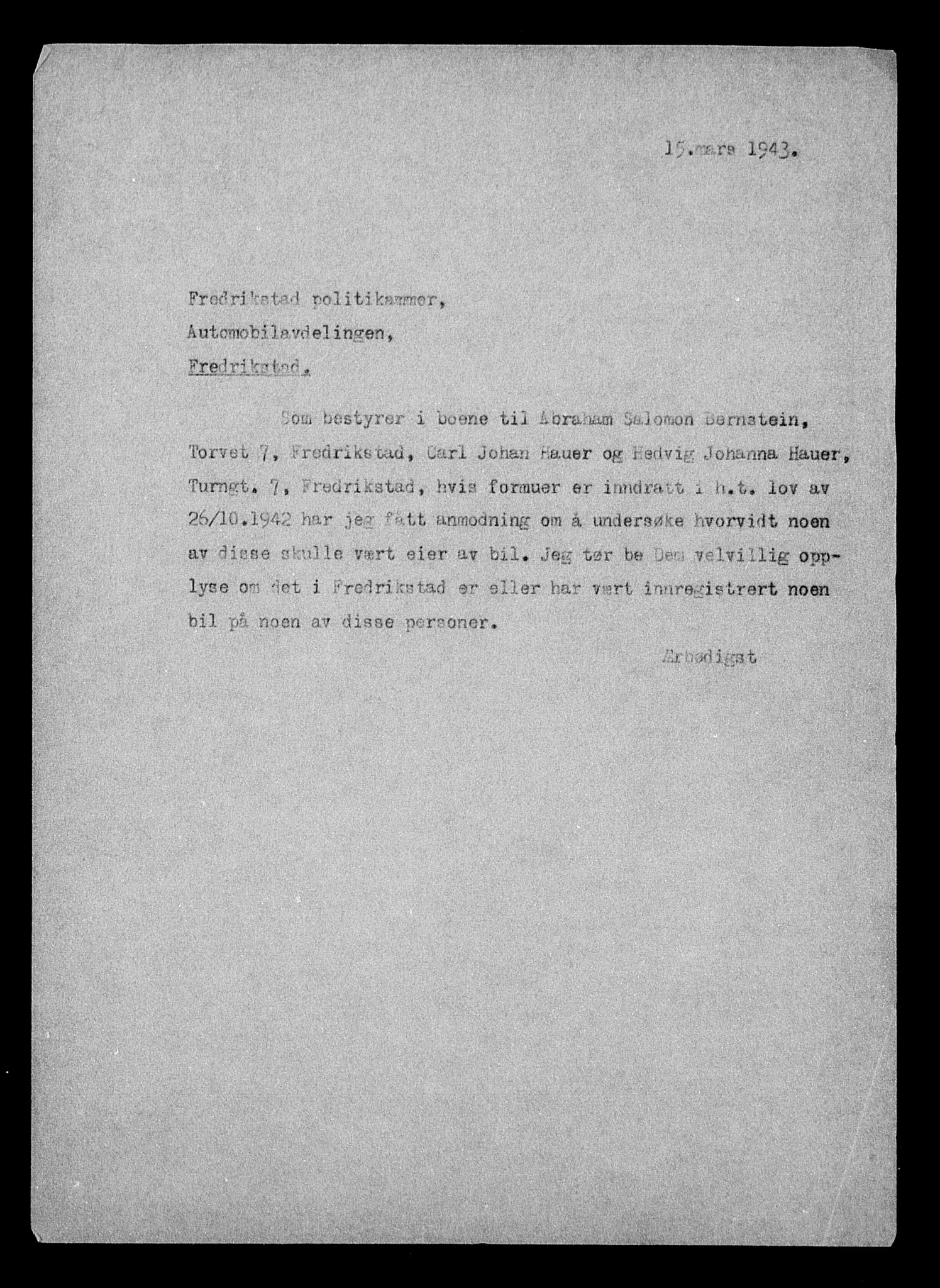 Justisdepartementet, Tilbakeføringskontoret for inndratte formuer, AV/RA-S-1564/H/Hc/Hcd/L0991: --, 1945-1947, p. 199