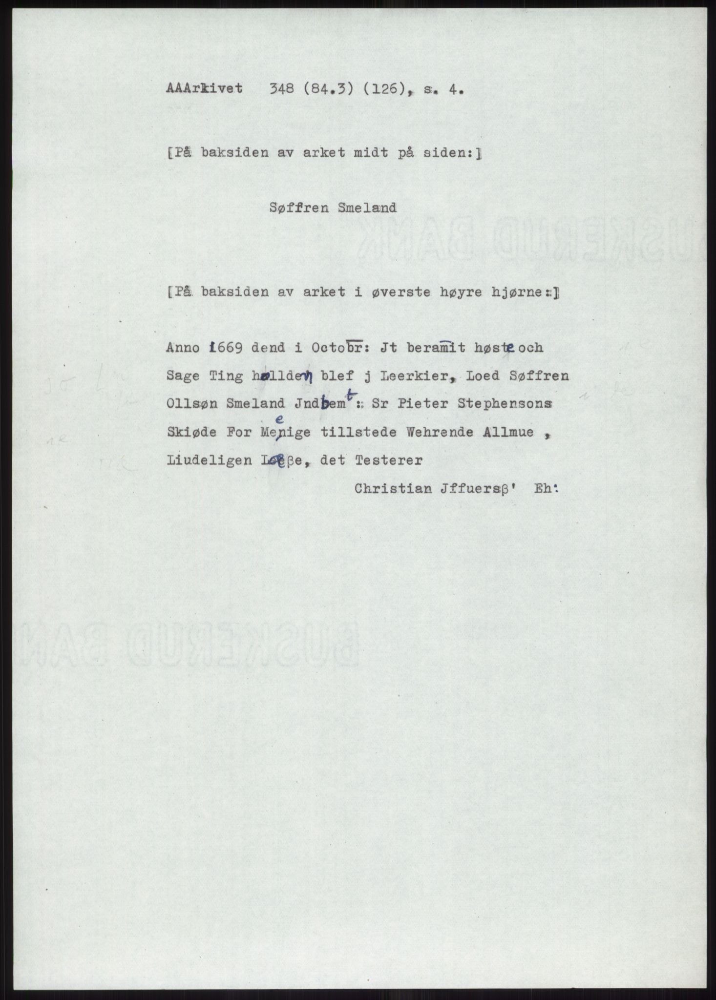 Samlinger til kildeutgivelse, Diplomavskriftsamlingen, AV/RA-EA-4053/H/Ha, p. 1195