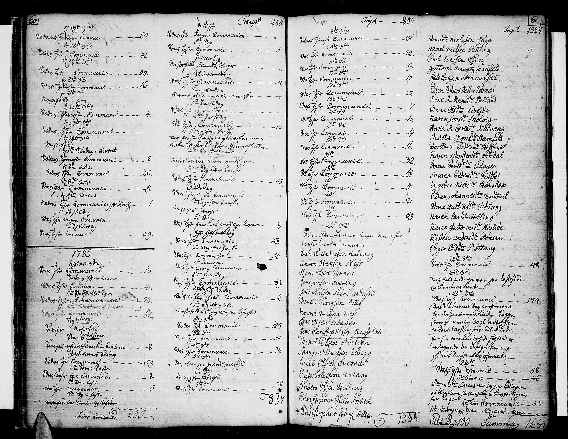 Ministerialprotokoller, klokkerbøker og fødselsregistre - Nordland, SAT/A-1459/859/L0841: Parish register (official) no. 859A01, 1766-1821, p. 60-61