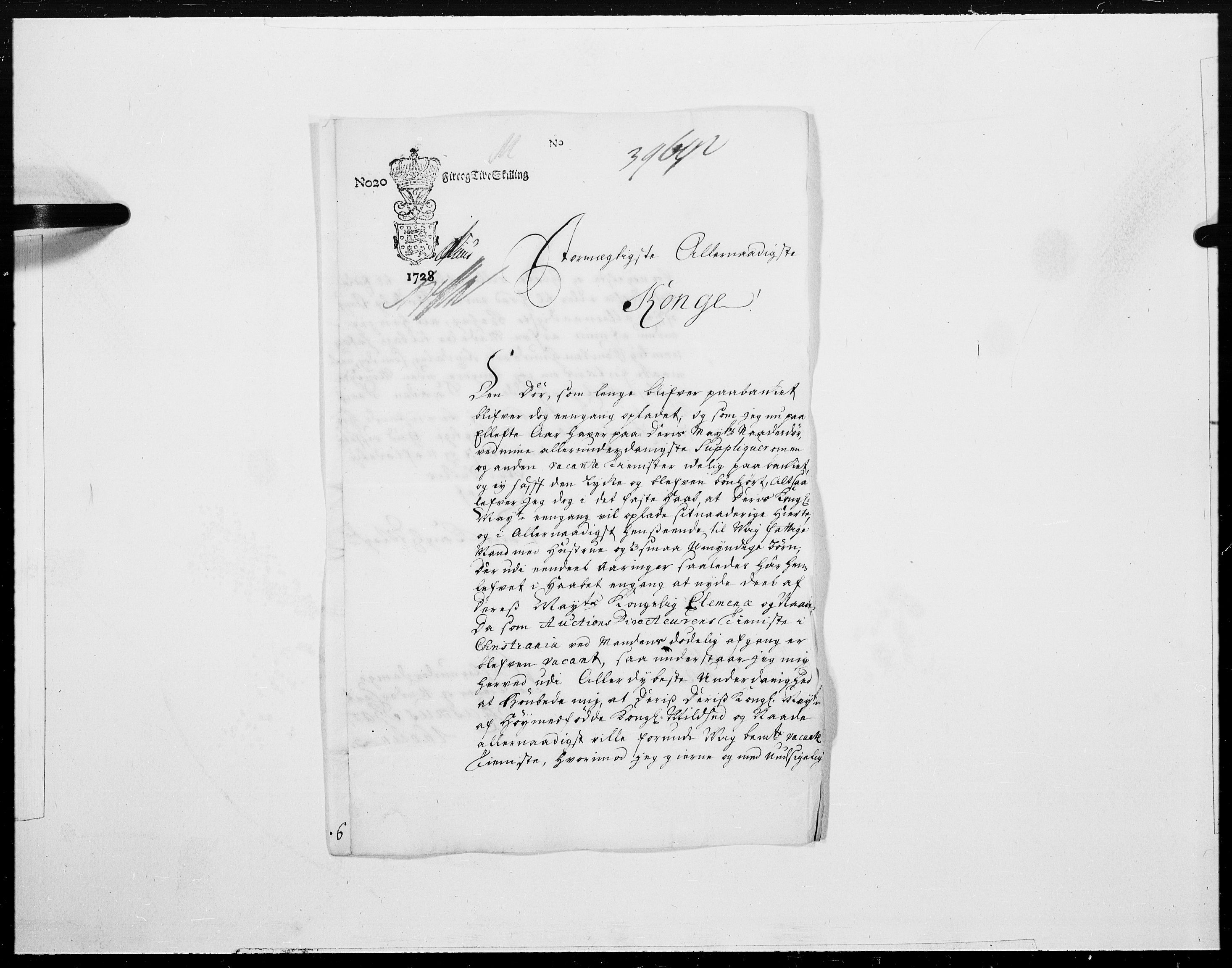 Danske Kanselli 1572-1799, RA/EA-3023/F/Fc/Fcc/Fcca/L0103: Norske innlegg 1572-1799, 1728, p. 88