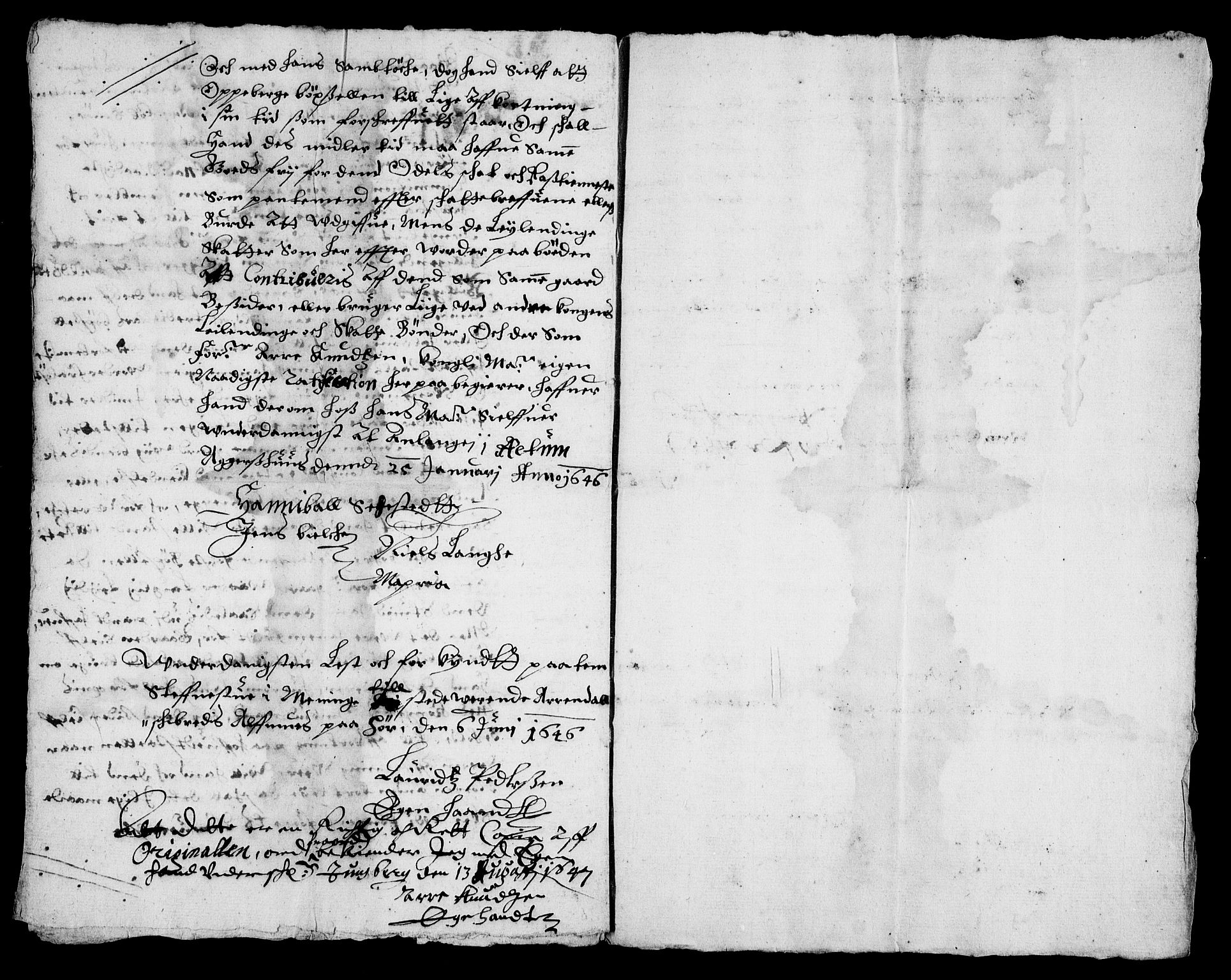 Rentekammeret inntil 1814, Realistisk ordnet avdeling, RA/EA-4070/On/L0012: [Jj 13]: Regnskap for salg av pantsatt krongods i Bergen og Trondheim stift 1662-1663, panteskjøter 1629-1660. Dokumenter vedr. Bakke og Rein kloster (-1672), Marselis gods (1658-1660). Fortegnelse over pantsatt gods i Christiania lagdømme 1658-1660. Pant, 1646-1650, p. 4