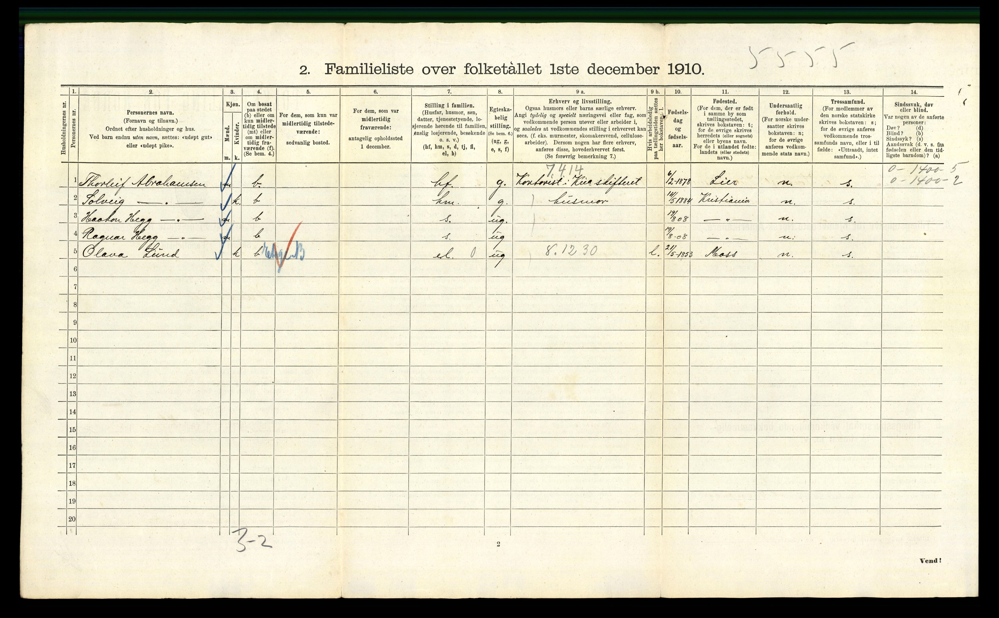 RA, 1910 census for Kristiania, 1910, p. 116866