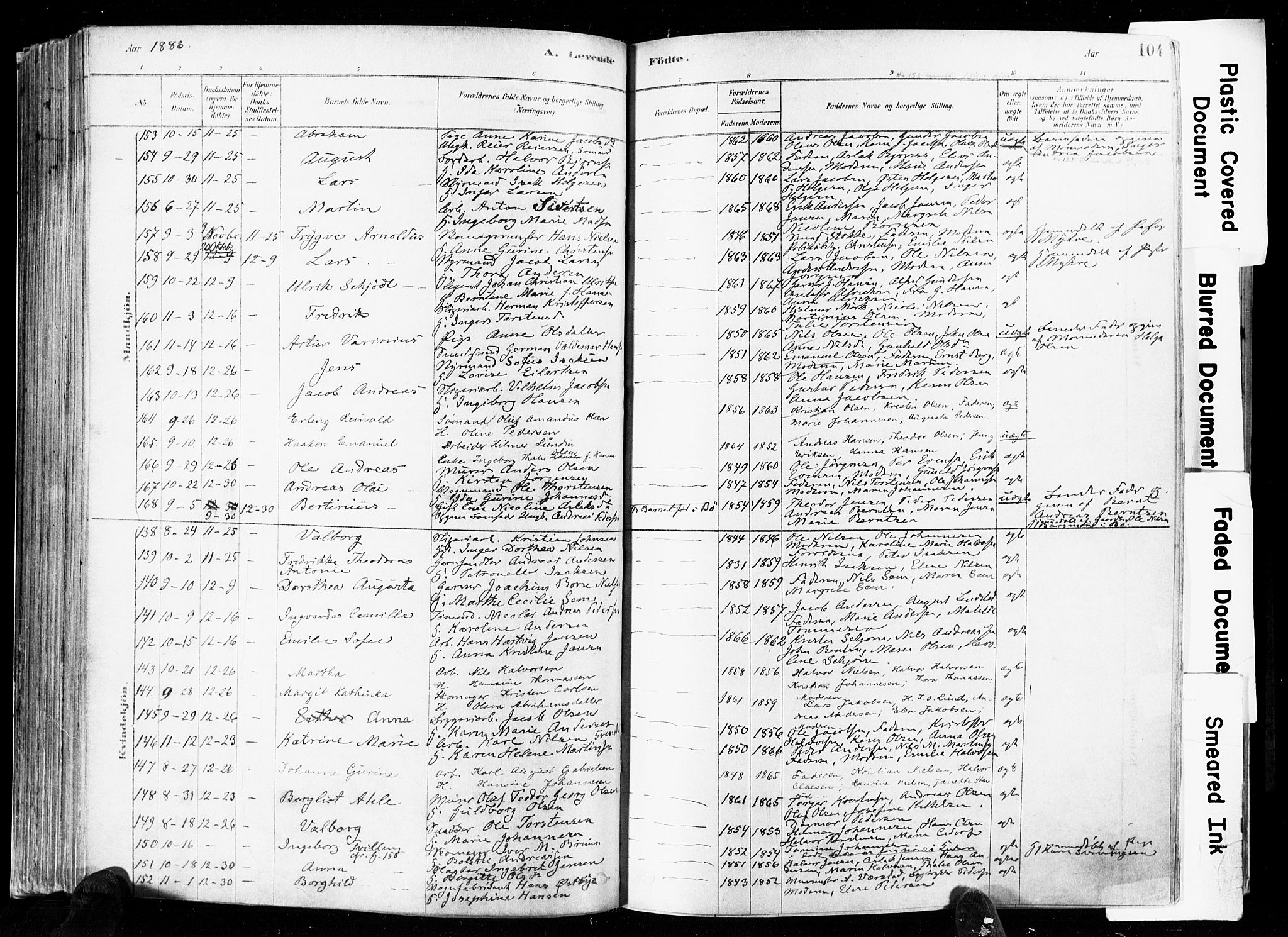 Skien kirkebøker, SAKO/A-302/F/Fa/L0009: Parish register (official) no. 9, 1878-1890, p. 104