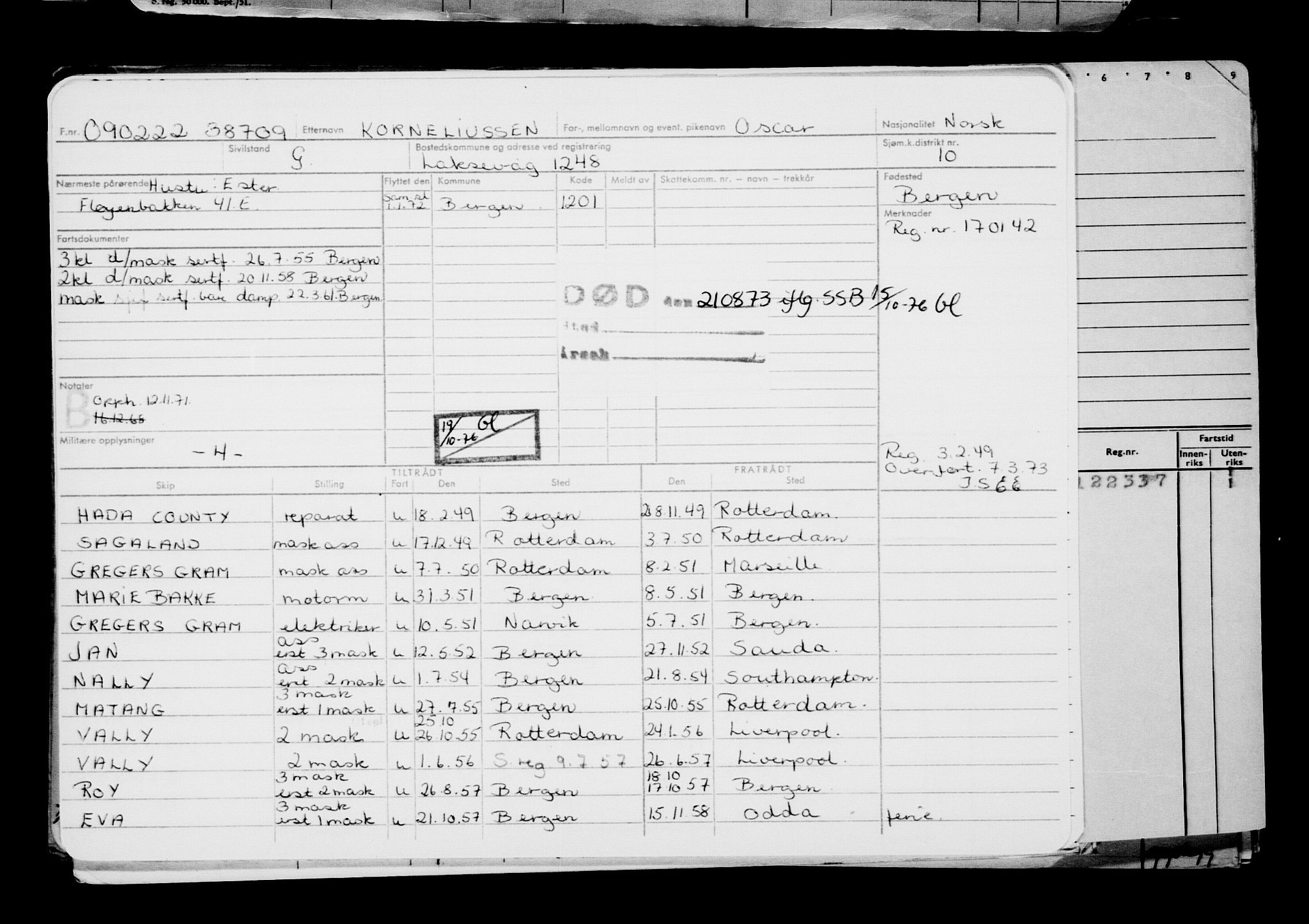 Direktoratet for sjømenn, AV/RA-S-3545/G/Gb/L0202: Hovedkort, 1922, p. 735