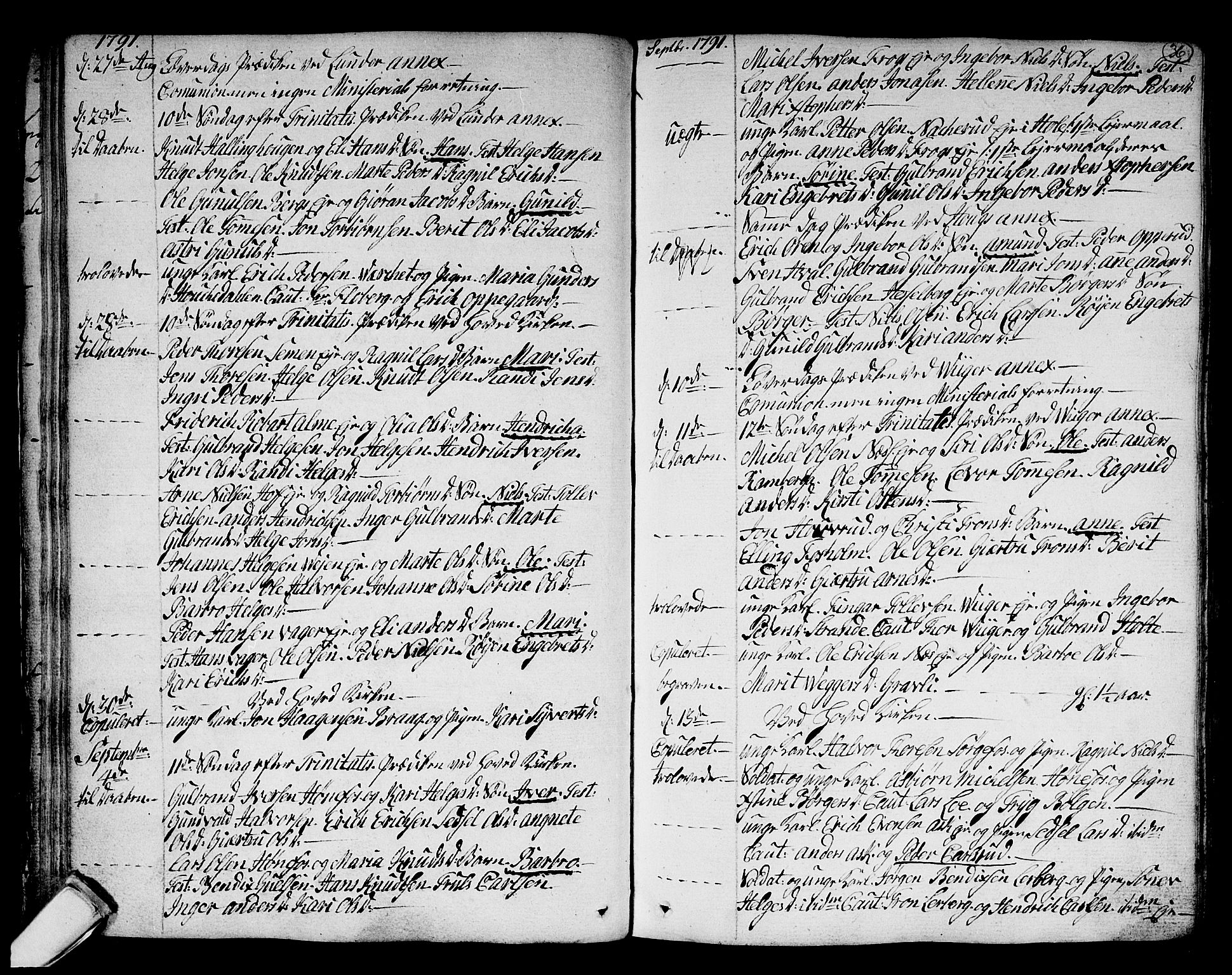 Norderhov kirkebøker, SAKO/A-237/F/Fa/L0006: Parish register (official) no. 6, 1789-1811, p. 36