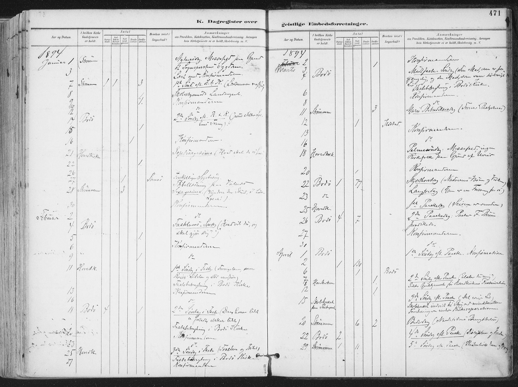 Ministerialprotokoller, klokkerbøker og fødselsregistre - Nordland, SAT/A-1459/802/L0055: Parish register (official) no. 802A02, 1894-1915, p. 471
