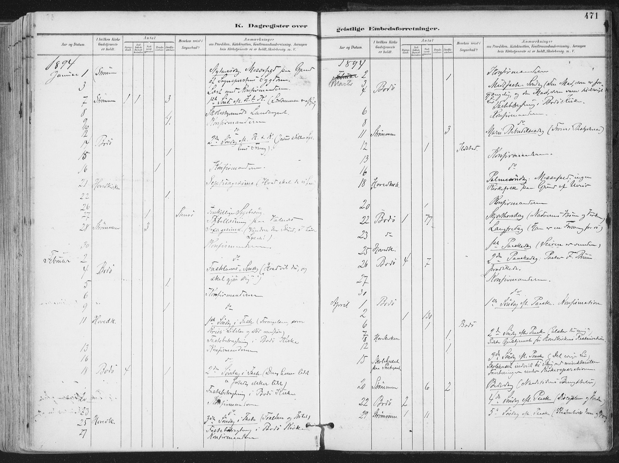 Ministerialprotokoller, klokkerbøker og fødselsregistre - Nordland, AV/SAT-A-1459/802/L0055: Parish register (official) no. 802A02, 1894-1915, p. 471