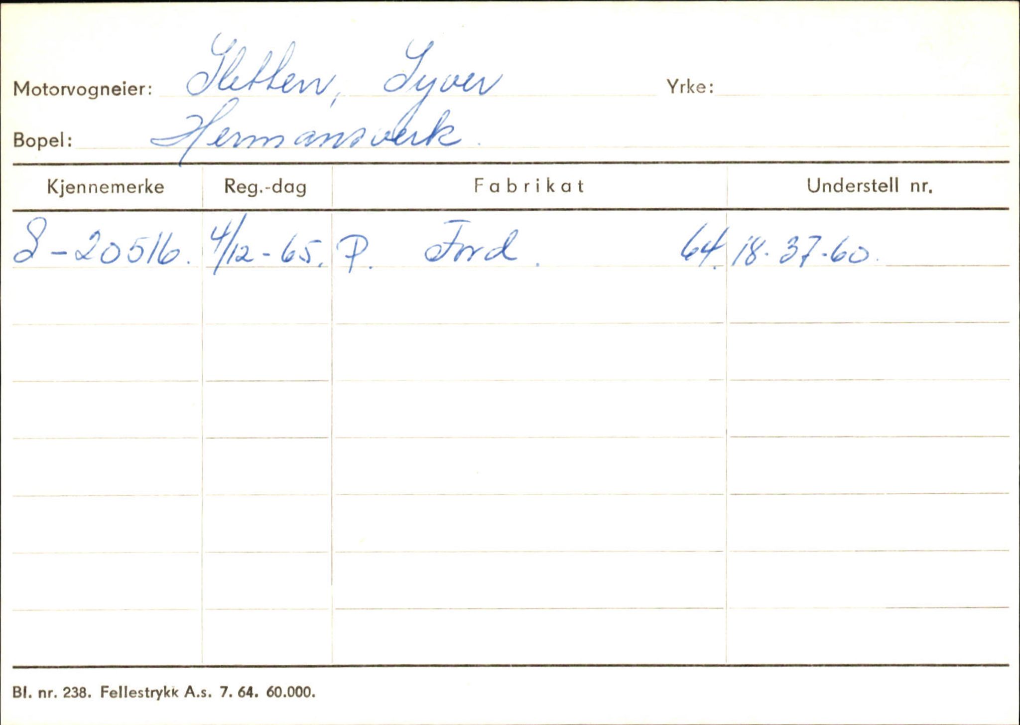 Statens vegvesen, Sogn og Fjordane vegkontor, AV/SAB-A-5301/4/F/L0126: Eigarregister Fjaler M-Å. Leikanger A-Å, 1945-1975, p. 2110