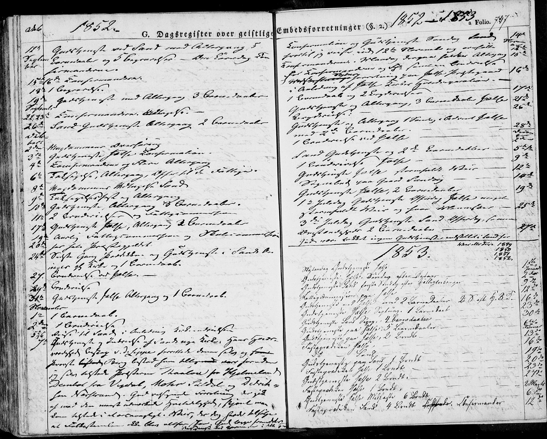 Jelsa sokneprestkontor, SAST/A-101842/01/IV: Parish register (official) no. A 6.2, 1828-1853, p. 747