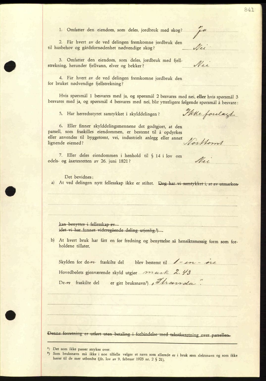 Nordmøre sorenskriveri, AV/SAT-A-4132/1/2/2Ca: Mortgage book no. A81, 1937-1937, Diary no: : 1687/1937