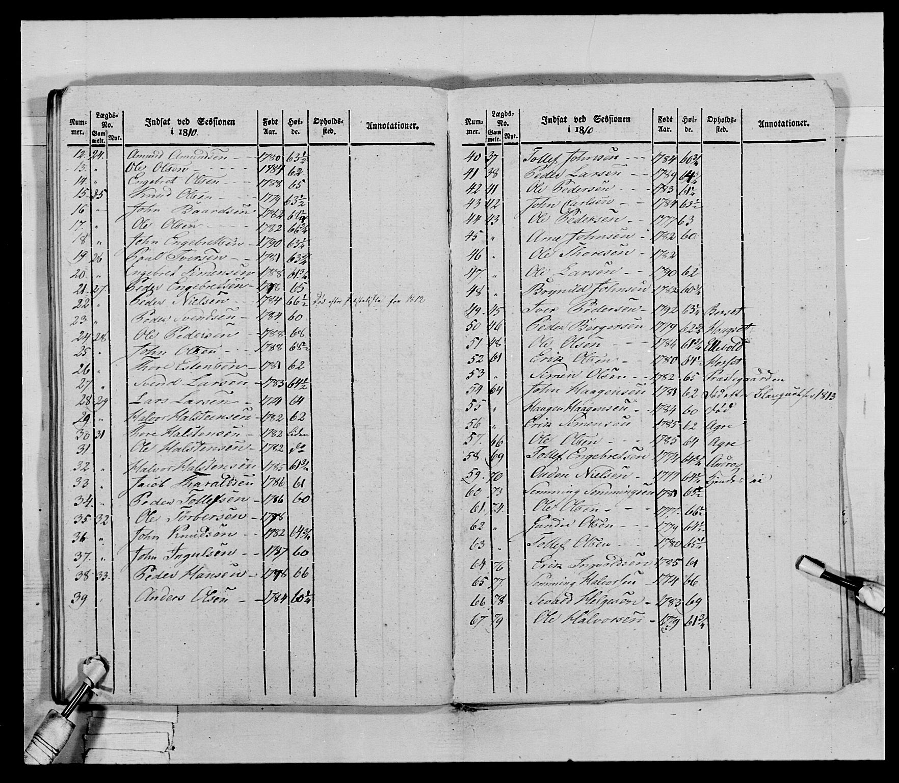 Generalitets- og kommissariatskollegiet, Det kongelige norske kommissariatskollegium, AV/RA-EA-5420/E/Eh/L0027: Skiløperkompaniene, 1812-1832, p. 562