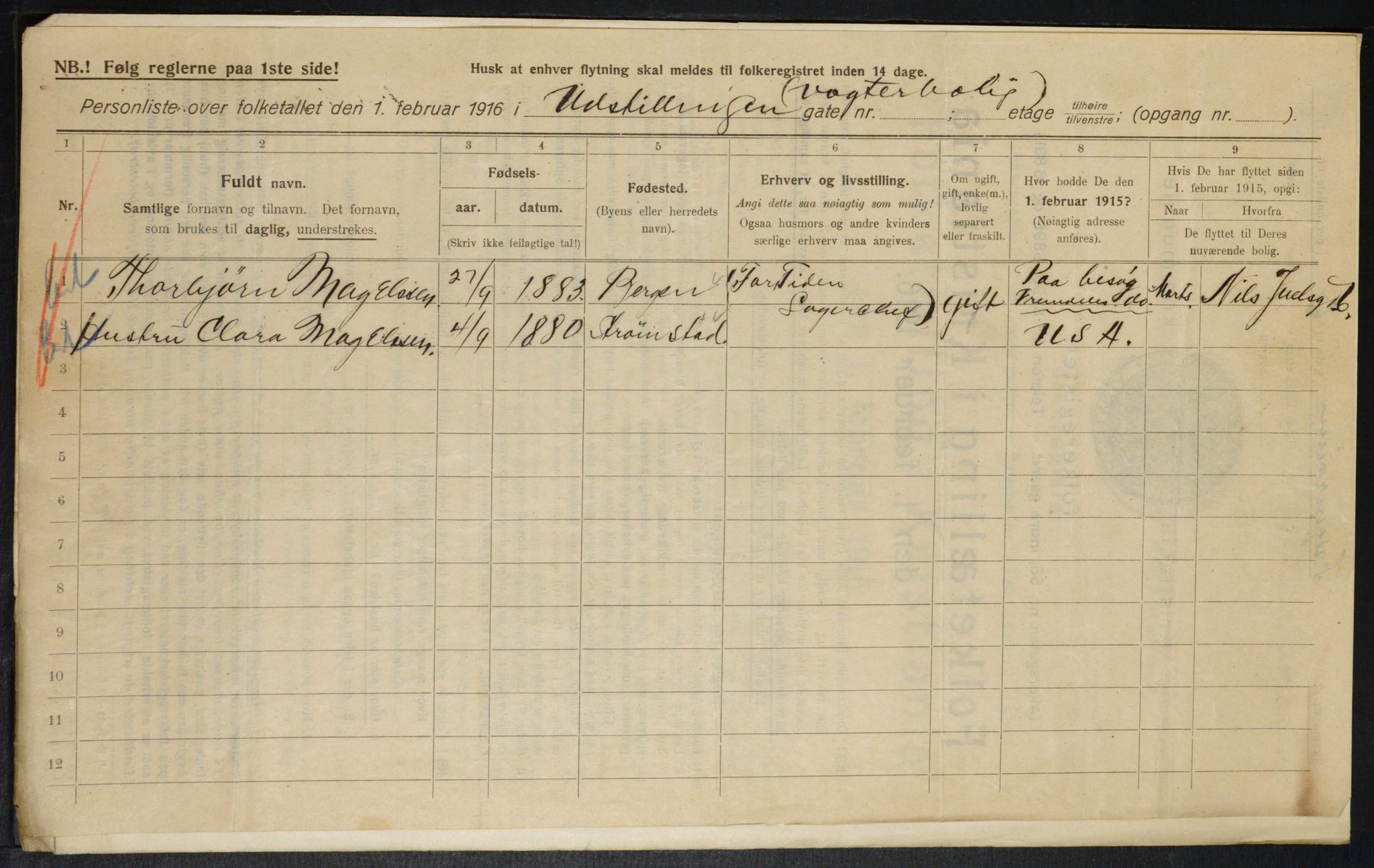 OBA, Municipal Census 1916 for Kristiania, 1916, p. 28525