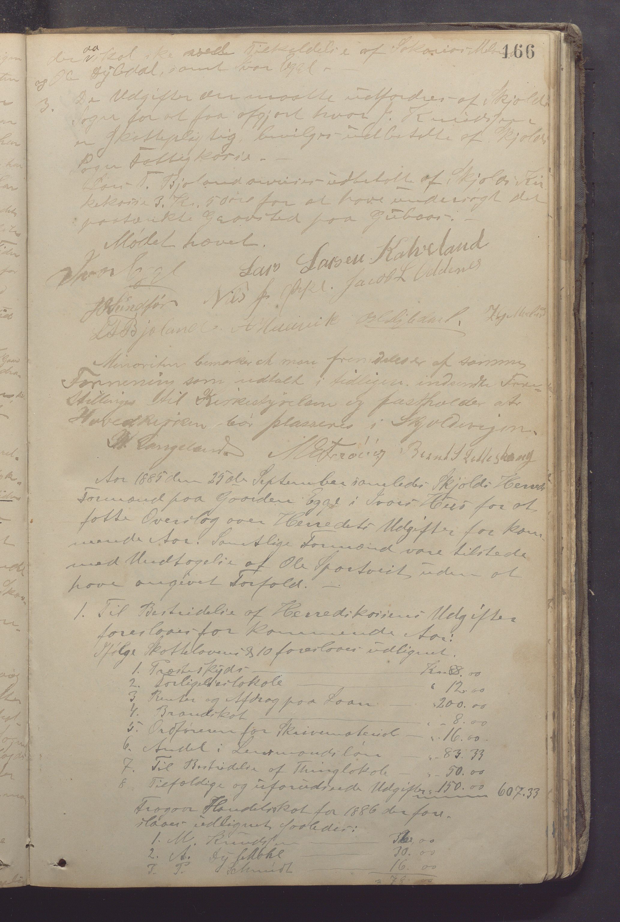 Skjold kommune - Formannskapet, IKAR/K-100775/Aa/L0001: Møtebok, 1869-1889, p. 166a
